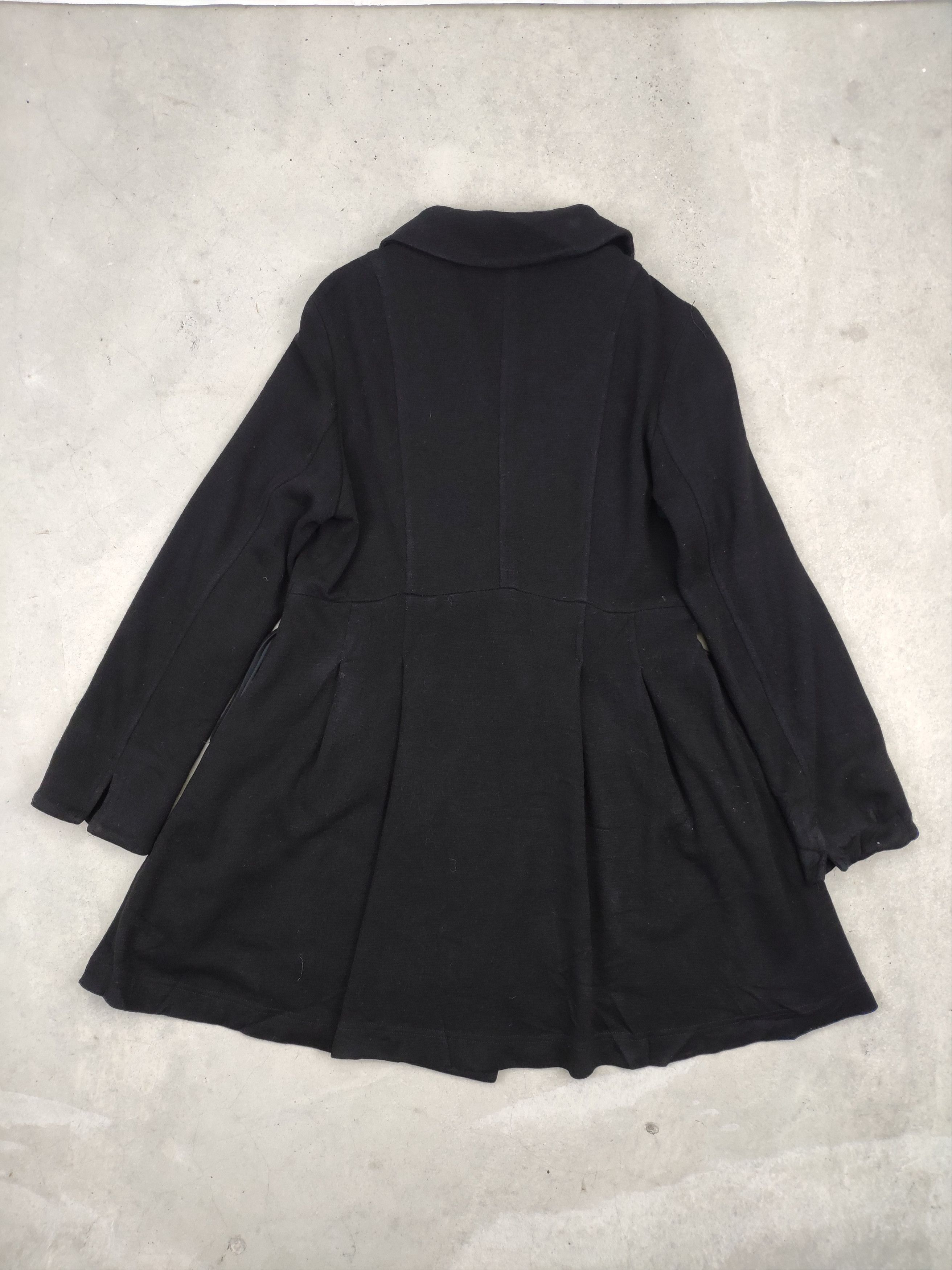 Designer × Japanese Brand × Vintage Vintage Black Wool Coat Double Breasted Size S / US 4 / IT 40 - 10 Thumbnail