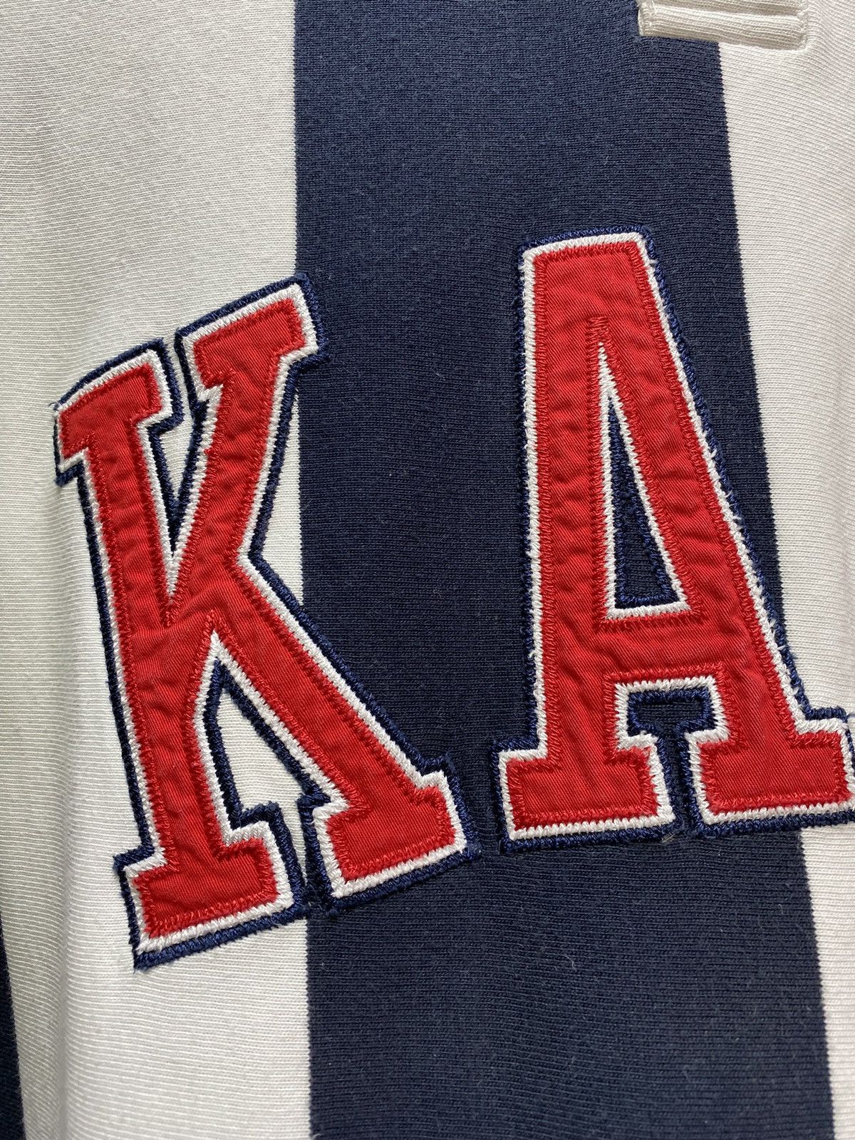 Karl Kani × Rap Tees Karl Kani Striped Big Logo Long Sleeve T Shirt Size US L / EU 52-54 / 3 - 8 Thumbnail