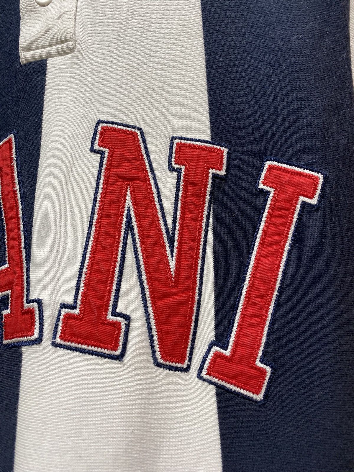 Karl Kani × Rap Tees Karl Kani Striped Big Logo Long Sleeve T Shirt Size US L / EU 52-54 / 3 - 9 Thumbnail