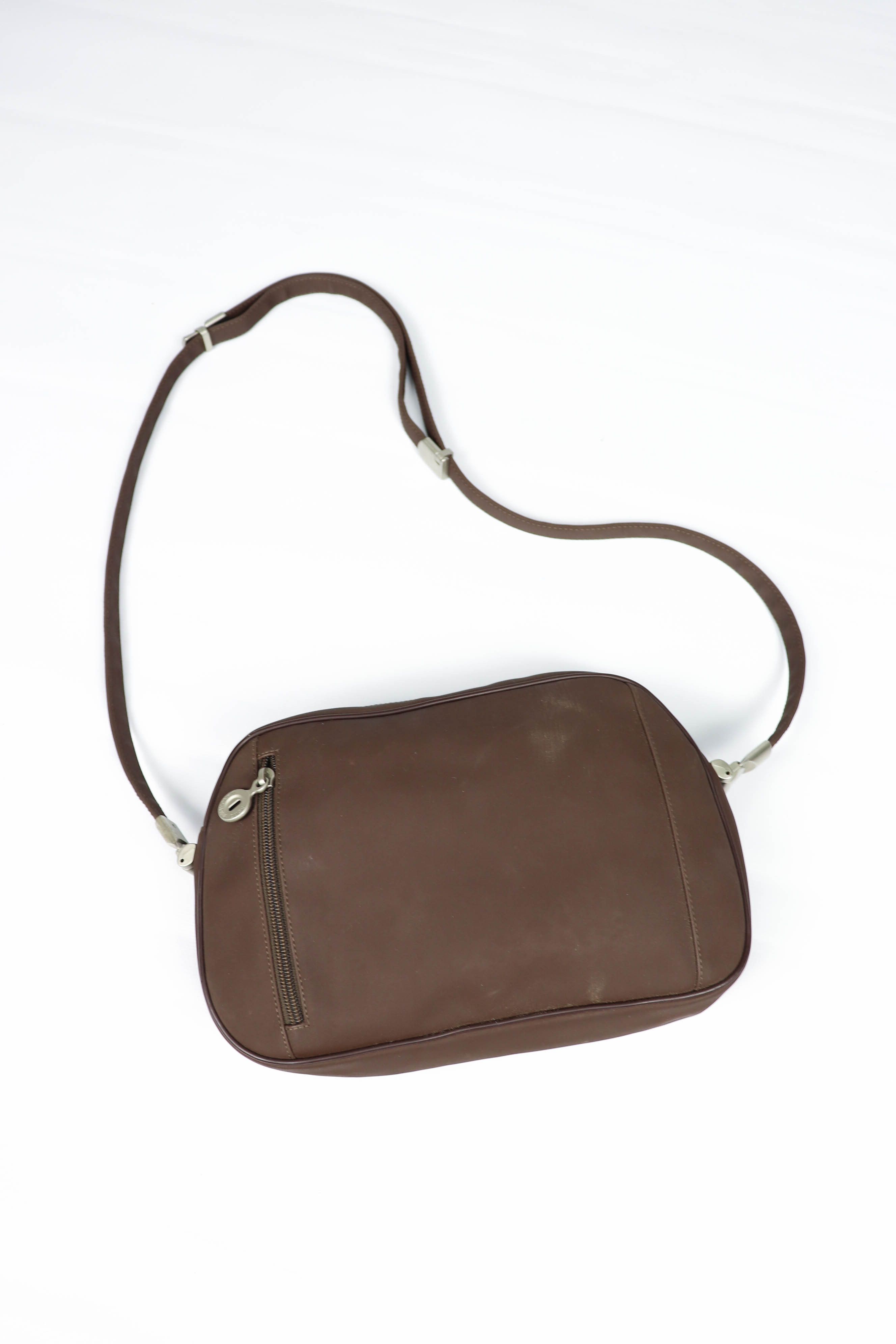 Mandarina Duck Vintage Brown Pvc Shoulder Crossbody Bag, Men's