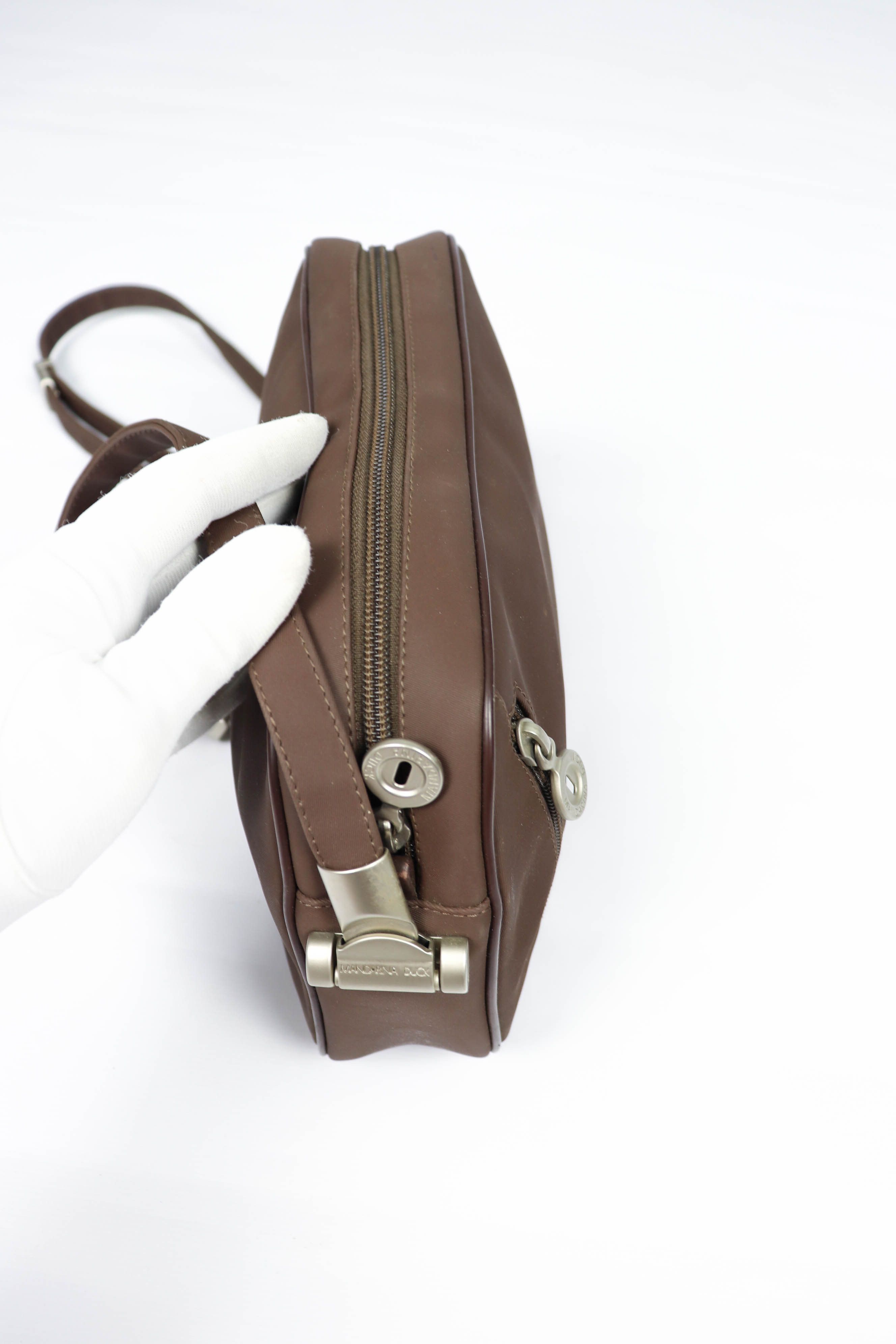 Mandarina Duck Mandarina Duck Vintage Brown PVC Shoulder Crossbody Bag Size ONE SIZE - 11 Thumbnail
