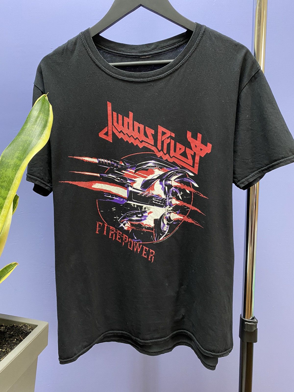 Band Tees Judas Priest Firepower Band T Shirt men’s M Black Size US M / EU 48-50 / 2 - 6 Thumbnail