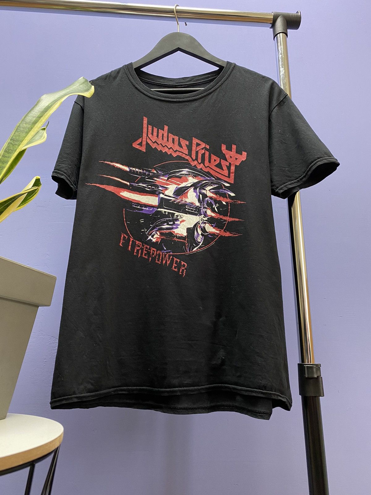 Band Tees Judas Priest Firepower Band T Shirt men’s M Black Size US M / EU 48-50 / 2 - 5 Thumbnail