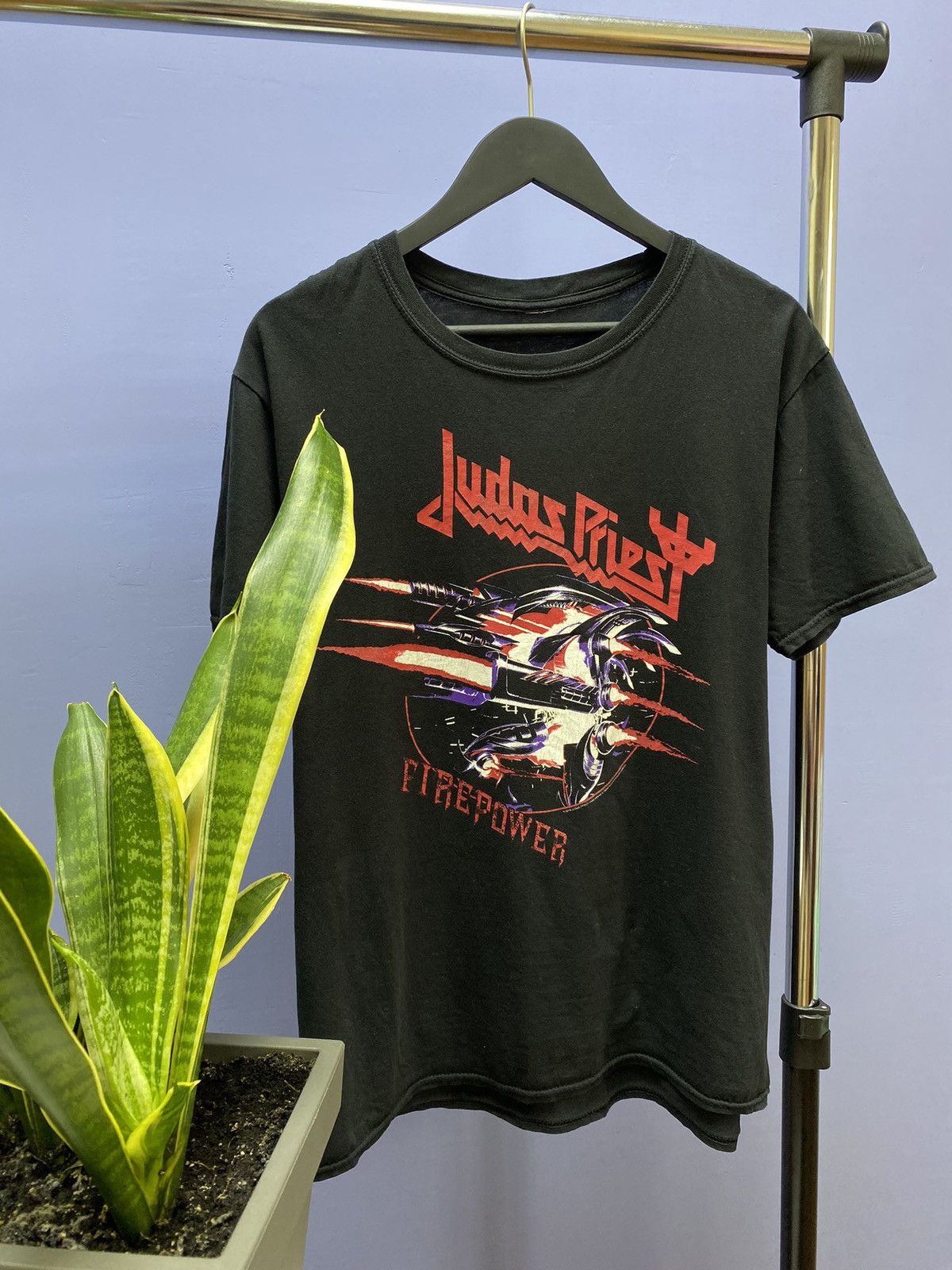 Band Tees Judas Priest Firepower Band T Shirt men’s M Black Size US M / EU 48-50 / 2 - 3 Thumbnail