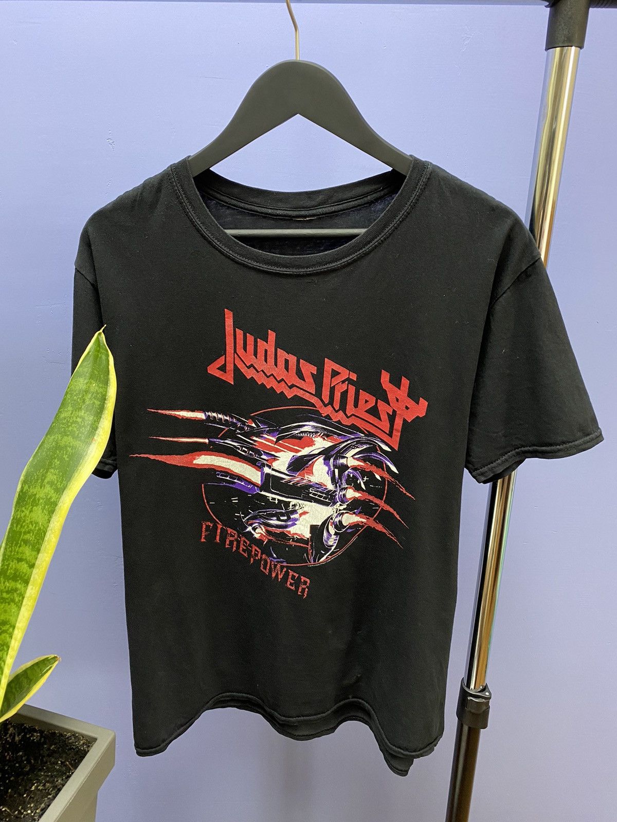 Band Tees Judas Priest Firepower Band T Shirt men’s M Black Size US M / EU 48-50 / 2 - 4 Thumbnail