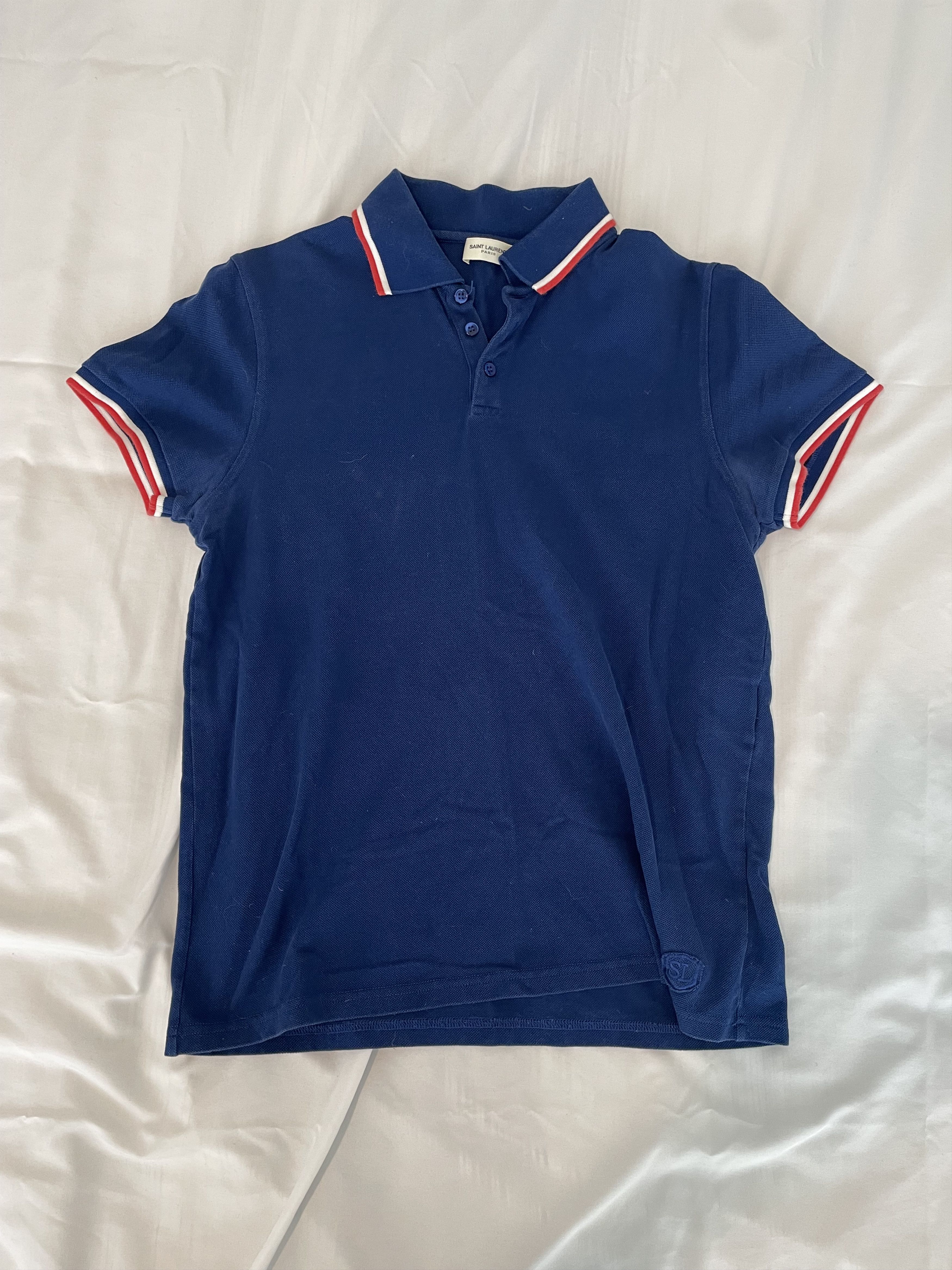 Saint Laurent Tennis Tipped Polo