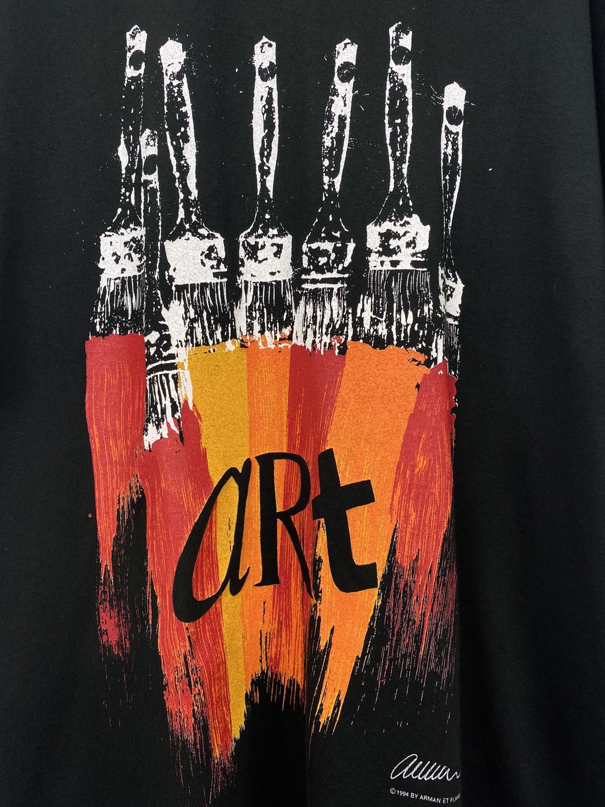 Vintage Vintage Arman Et Flammarion 4 Art 1994 T Shirt Cocteau Size US XL / EU 56 / 4 - 2 Thumbnail