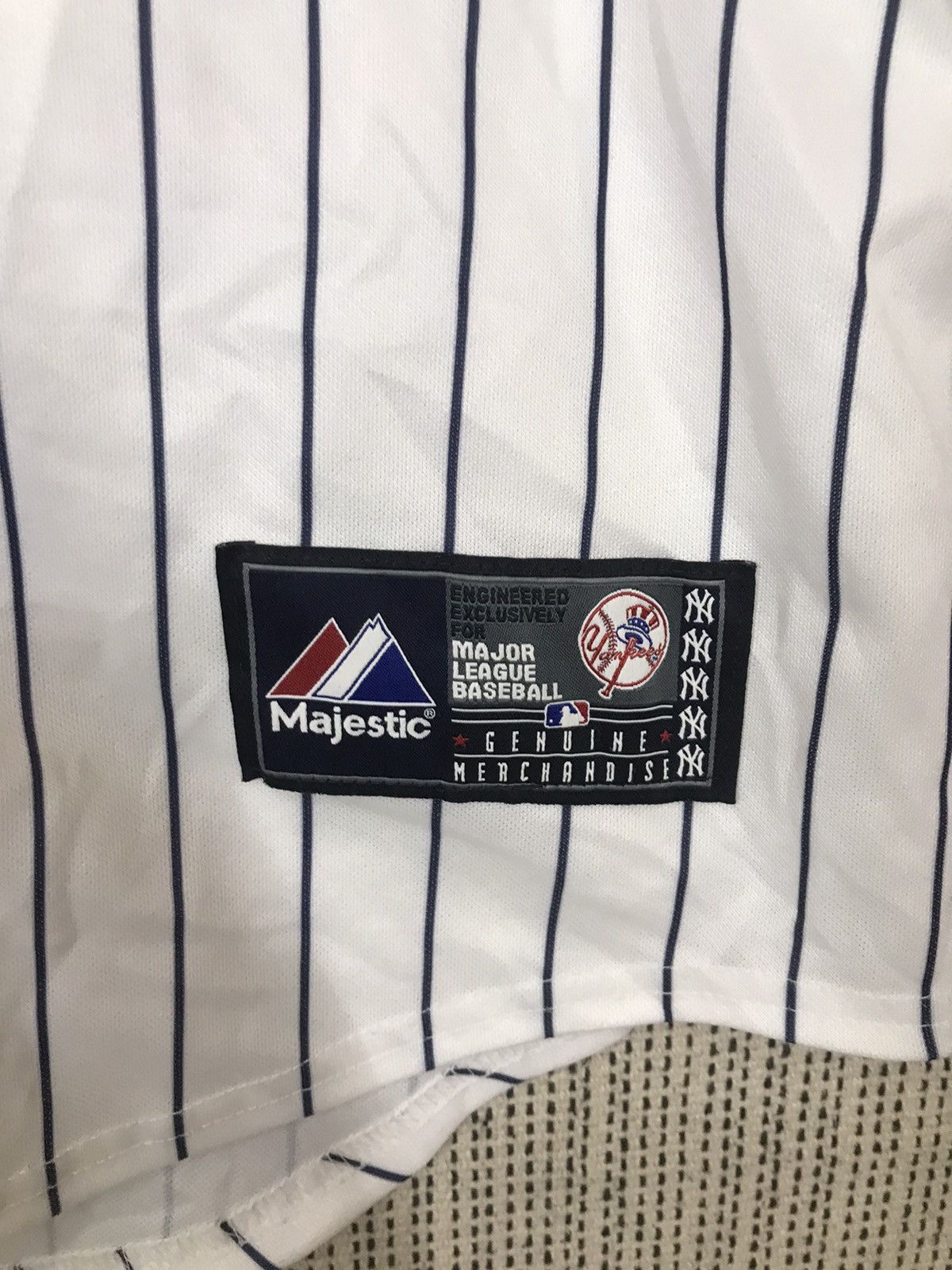 MLB × Majestic × New York Yankees ‼️WHITE PINSTRIPE NEW YORK YANKESS GARDNER 11 MLB JERSEY‼️ Size US XL / EU 56 / 4 - 3 Thumbnail