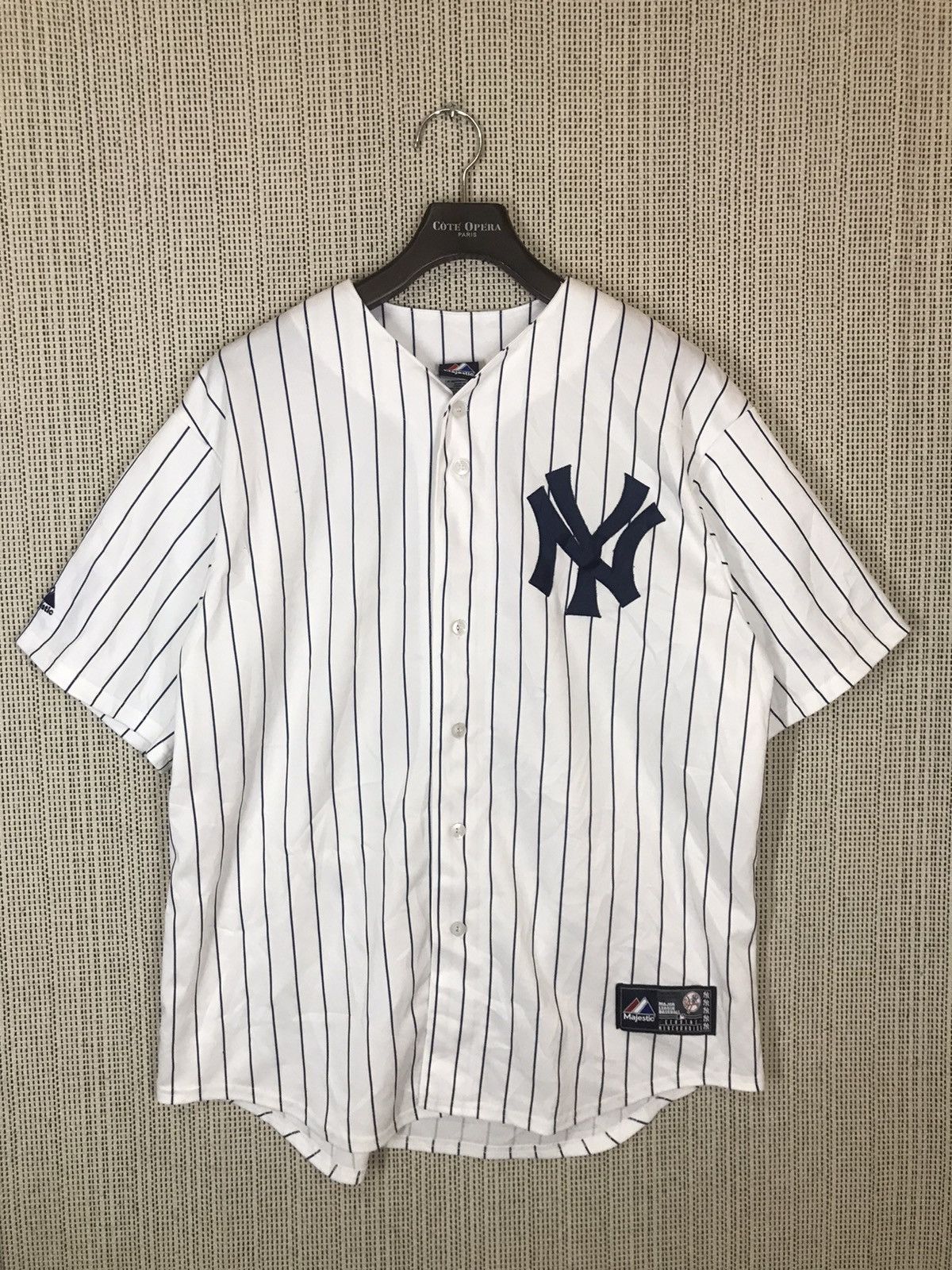 MLB × Majestic × New York Yankees ‼️WHITE PINSTRIPE NEW YORK YANKESS GARDNER 11 MLB JERSEY‼️ Size US XL / EU 56 / 4 - 1 Thumbnail