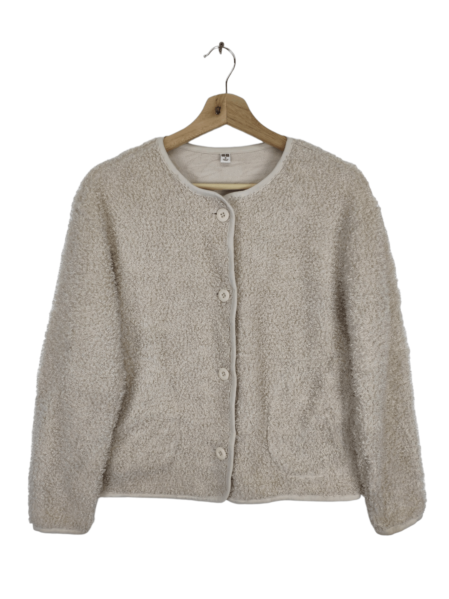 Japanese Brand × Uniqlo Uniqlo Cropped Deep Pile Cardigan Fleece Size US M / EU 48-50 / 2 - 1 Thumbnail