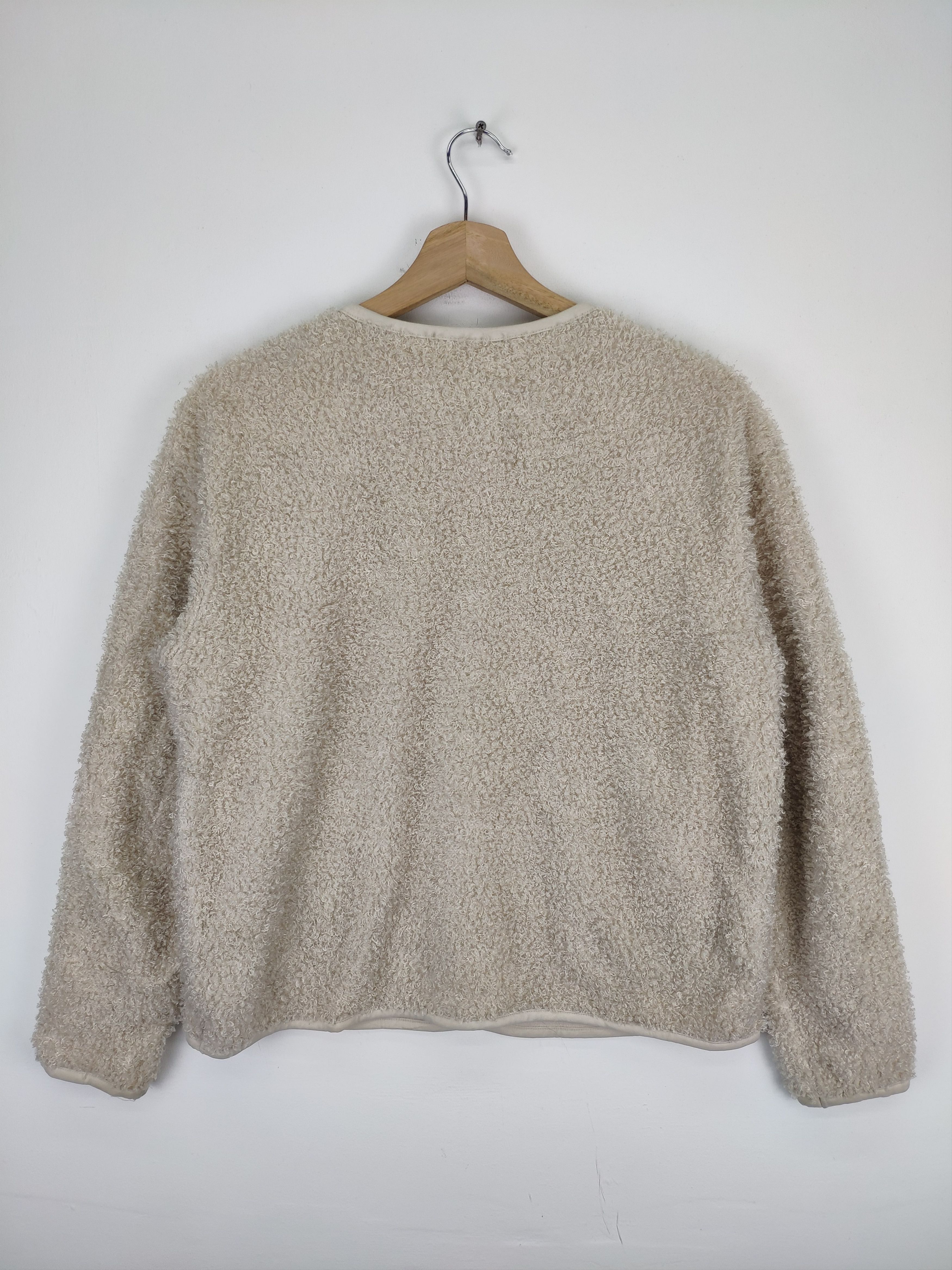 Japanese Brand × Uniqlo Uniqlo Cropped Deep Pile Cardigan Fleece Size US M / EU 48-50 / 2 - 2 Thumbnail