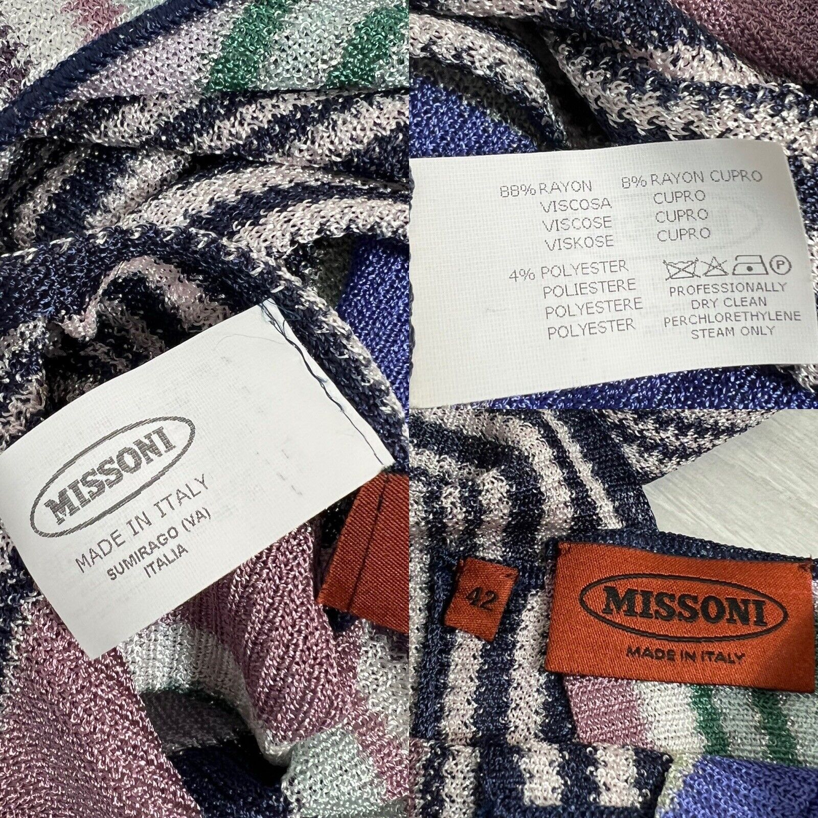 Missoni Missoni Top Multi-Color Size 42 Size S / US 4 / IT 40 - 12 Thumbnail