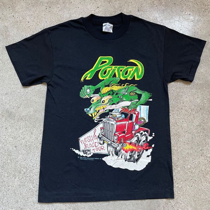 Vintage Vintage 1990 Poison Road Dogs from Hell Rat Fink Ed Roth Ban ...
