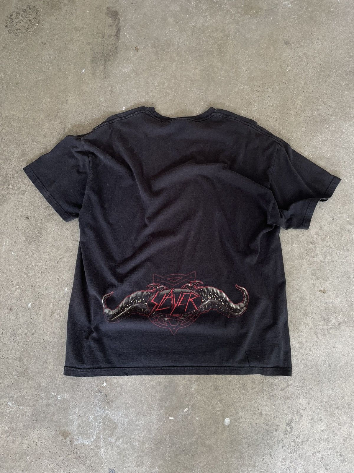Band Tees × Slayer × Vintage 2003 Slayer Devil Pentagon Shirt Size US L / EU 52-54 / 3 - 2 Thumbnail