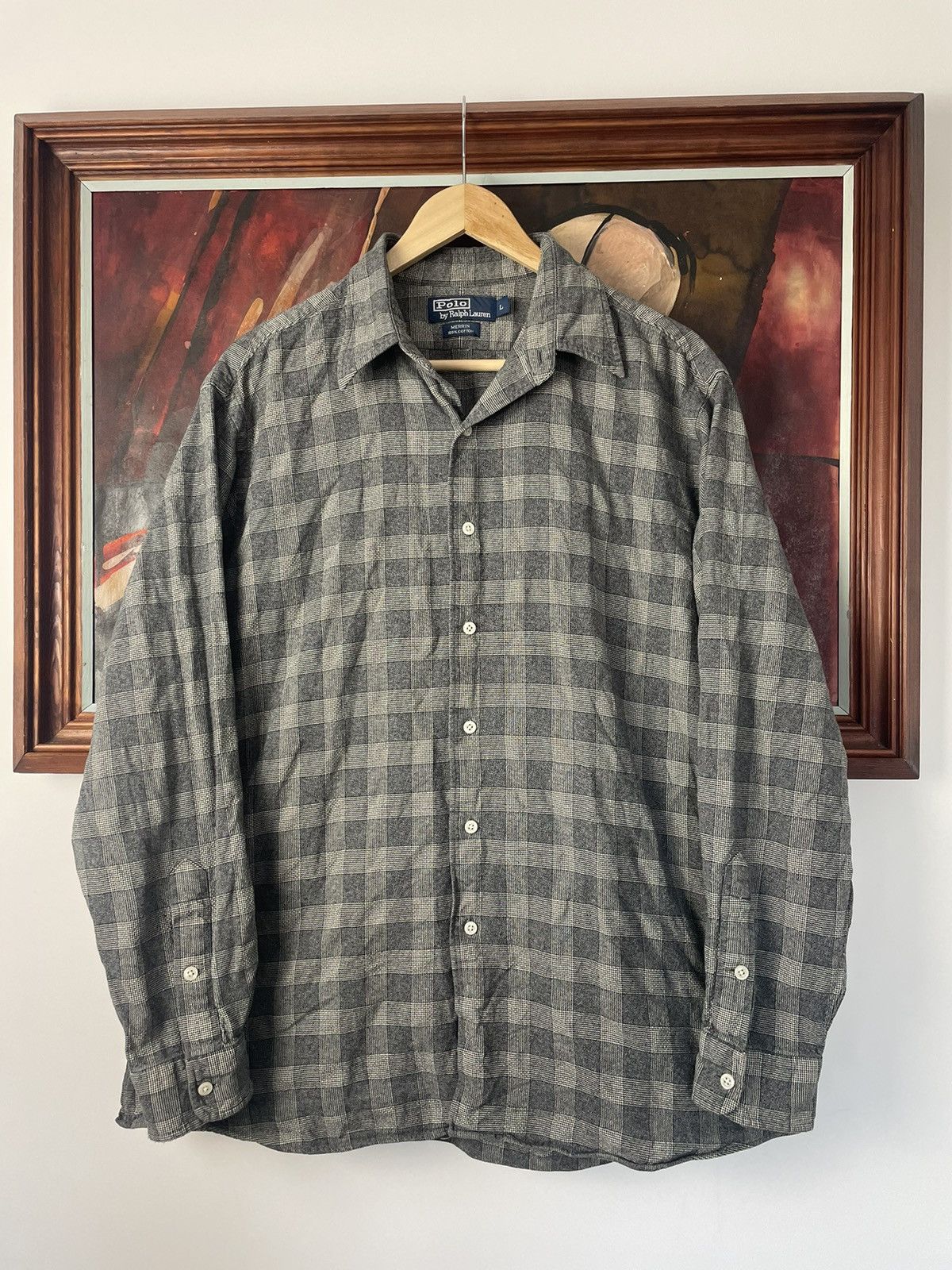 Ralph Lauren Polo Ralph Lauren Grey Checkered Button Up Shirt Casual Size US L / EU 52-54 / 3 - 1 Thumbnail