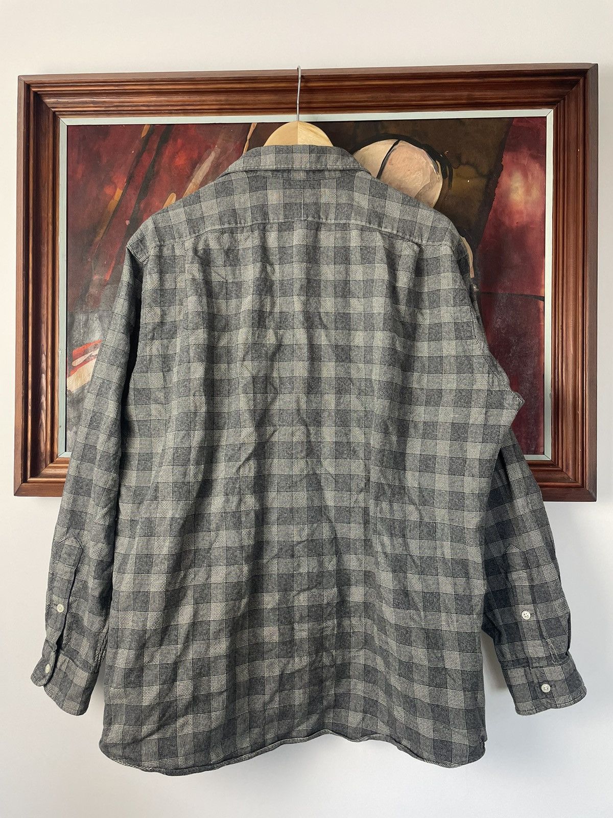 Ralph Lauren Polo Ralph Lauren Grey Checkered Button Up Shirt Casual Size US L / EU 52-54 / 3 - 3 Thumbnail