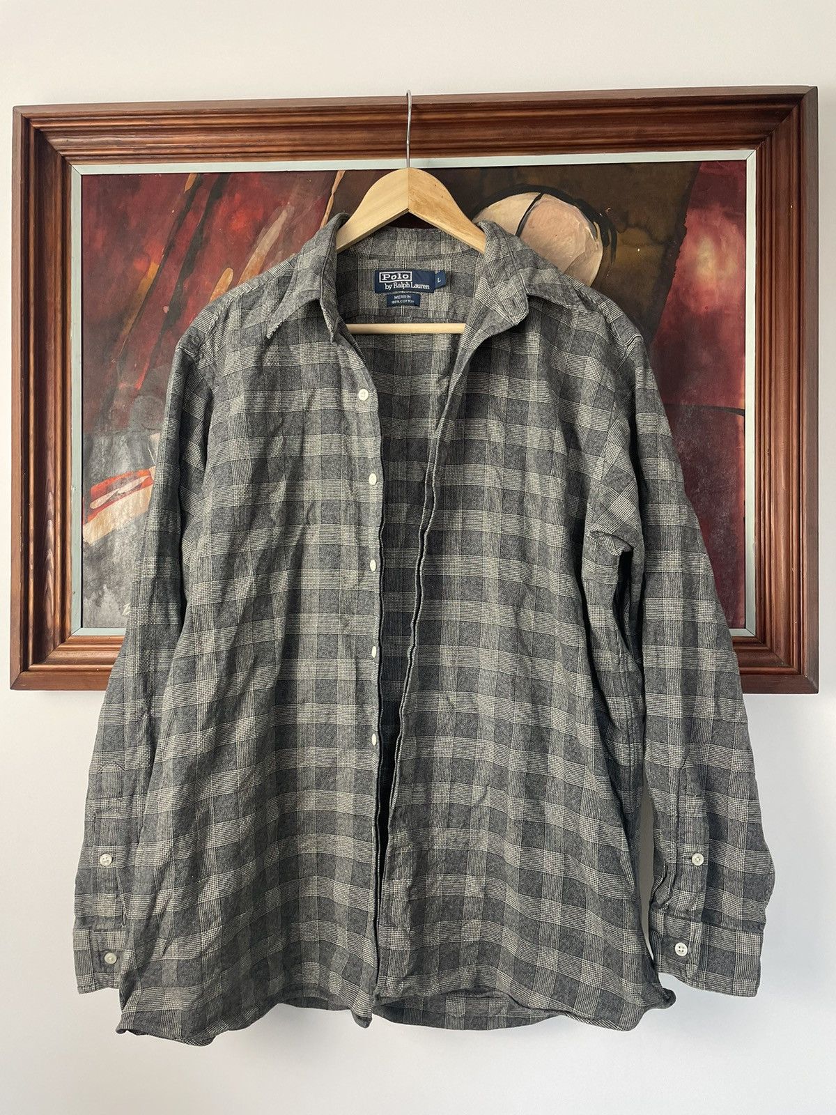 Ralph Lauren Polo Ralph Lauren Grey Checkered Button Up Shirt Casual Size US L / EU 52-54 / 3 - 4 Thumbnail