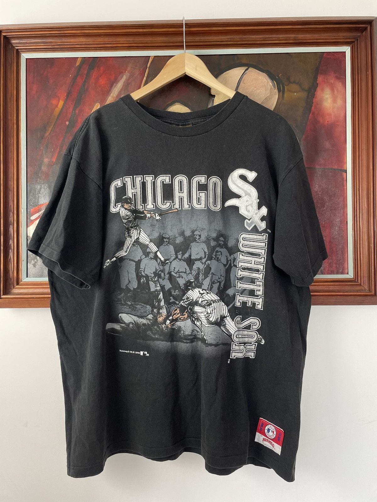 MLB Vintage 1992 Og MLB Chicago White Sox Nutmeg Tee Streetwear Size US L / EU 52-54 / 3 - 1 Thumbnail