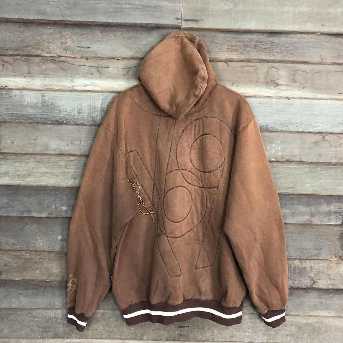 Sean John Sean John Brown Big Logo Sweatshirt #3884 Size US XXL / EU 58 / 5 - 3 Thumbnail