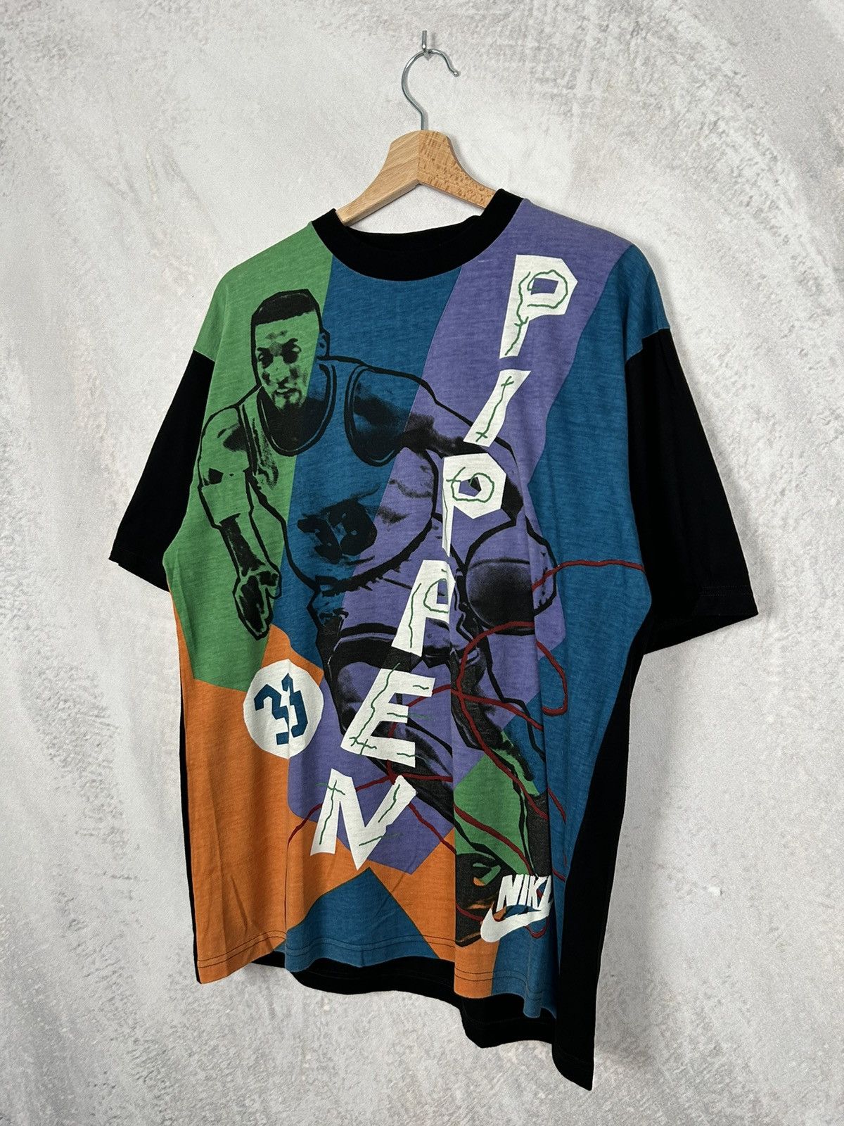 NBA Vintage Nike NBA Pippen Chicago Bulls AOP Rare Tee Hype Size US XL / EU 56 / 4 - 2 Thumbnail