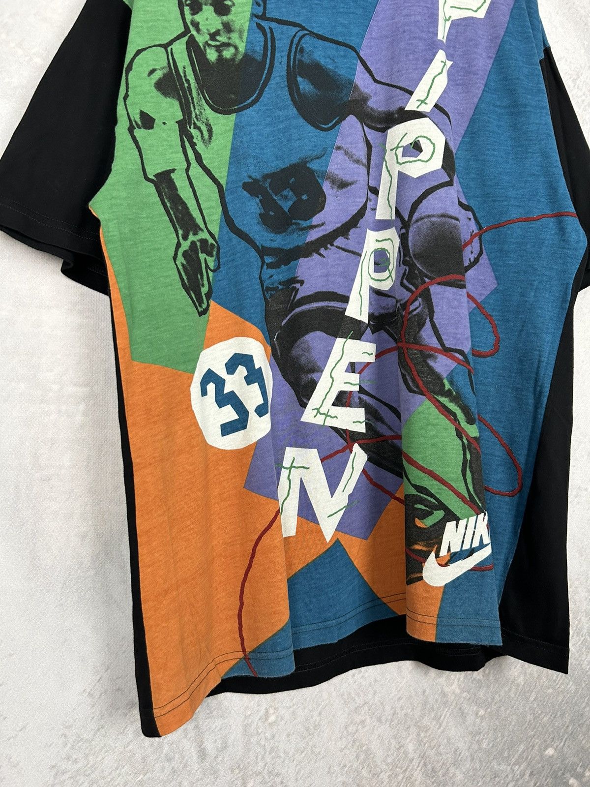 NBA Vintage Nike NBA Pippen Chicago Bulls AOP Rare Tee Hype Size US XL / EU 56 / 4 - 4 Thumbnail