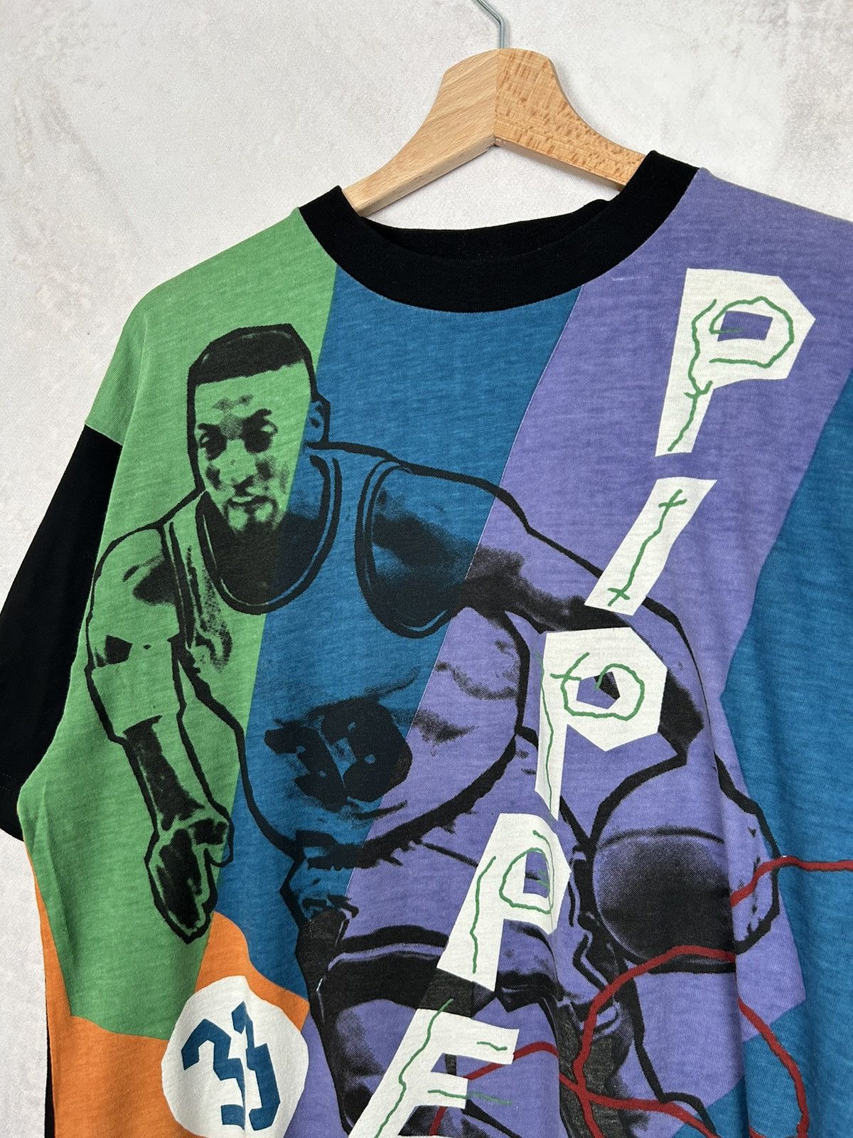 NBA Vintage Nike NBA Pippen Chicago Bulls AOP Rare Tee Hype Size US XL / EU 56 / 4 - 3 Thumbnail