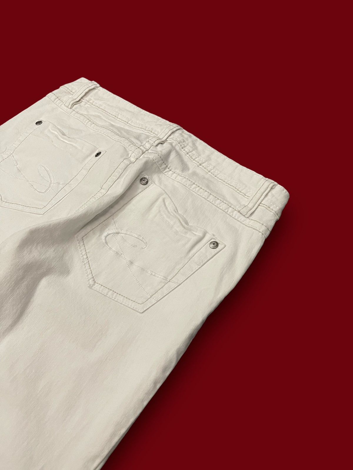 Other Vintage Edc White Denim Pants Size 29" - 7 Thumbnail