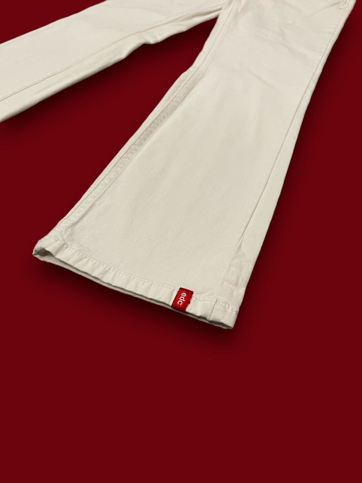 Other Vintage Edc White Denim Pants Size 29" - 2 Thumbnail