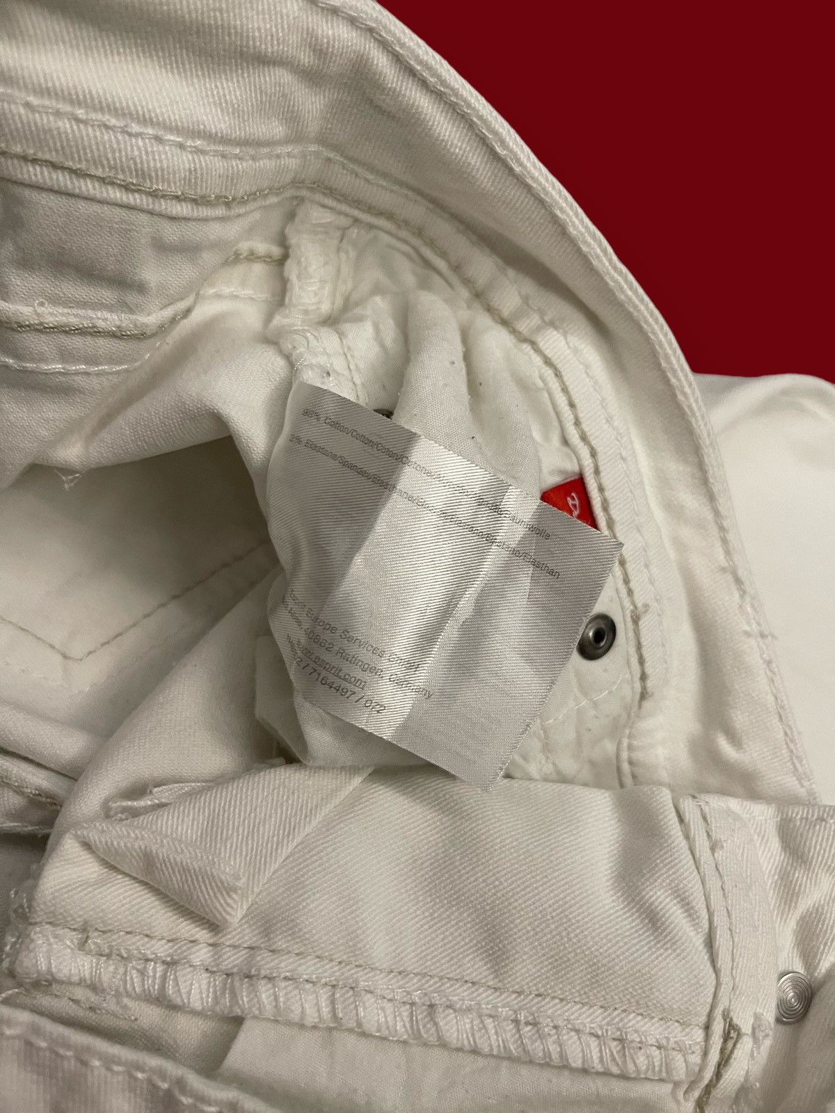 Other Vintage Edc White Denim Pants Size 29" - 10 Thumbnail
