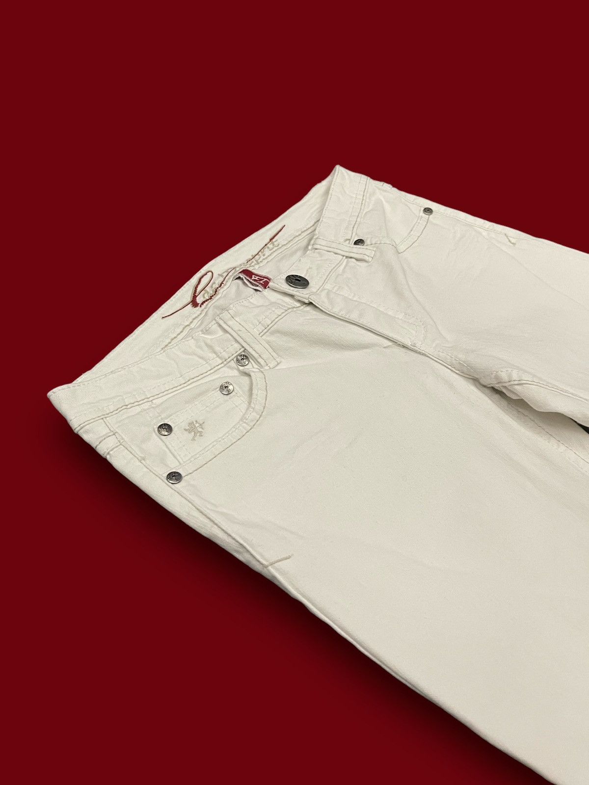 Other Vintage Edc White Denim Pants Size 29" - 3 Thumbnail