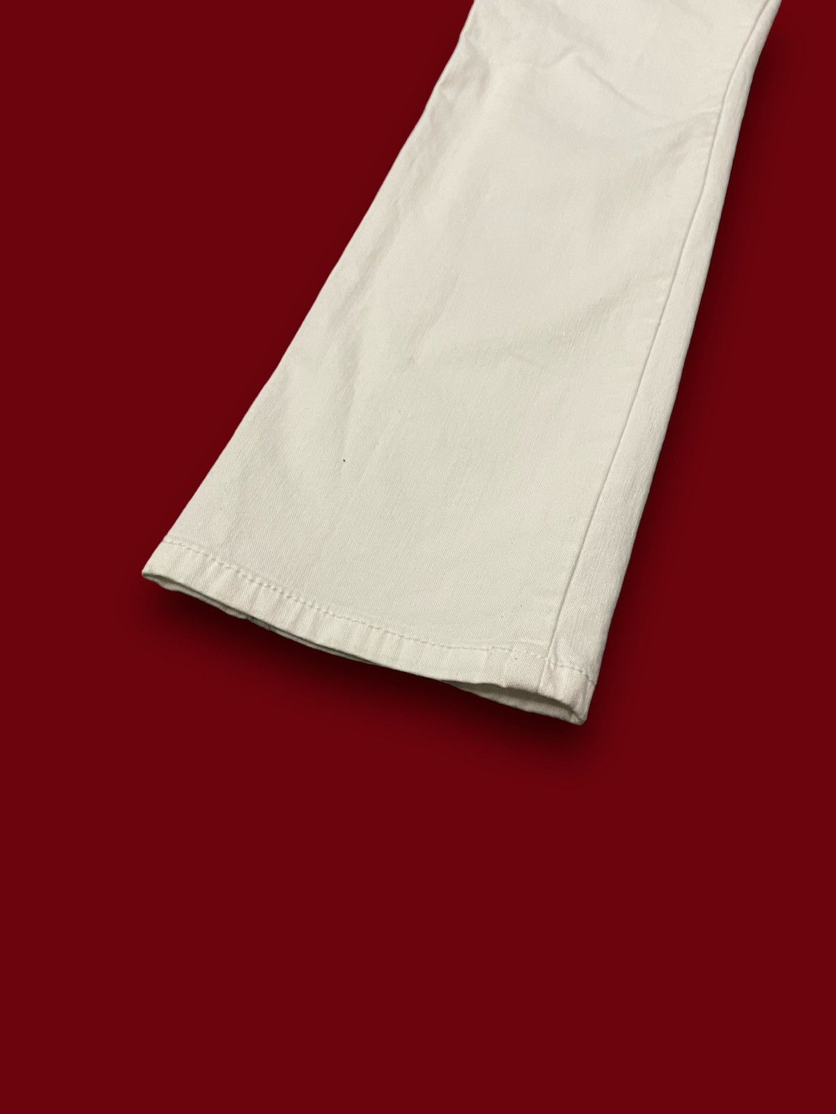 Other Vintage Edc White Denim Pants Size 29" - 6 Thumbnail