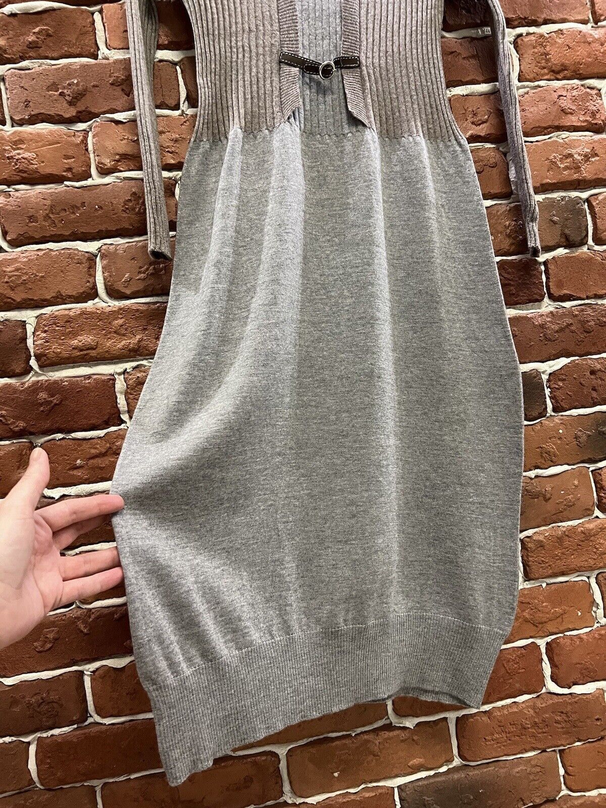 Fabiana Filippi Fabiana Filippi Wool Dress Grey/Brown Size XS Size XS / US 0-2 / IT 36-38 - 3 Thumbnail