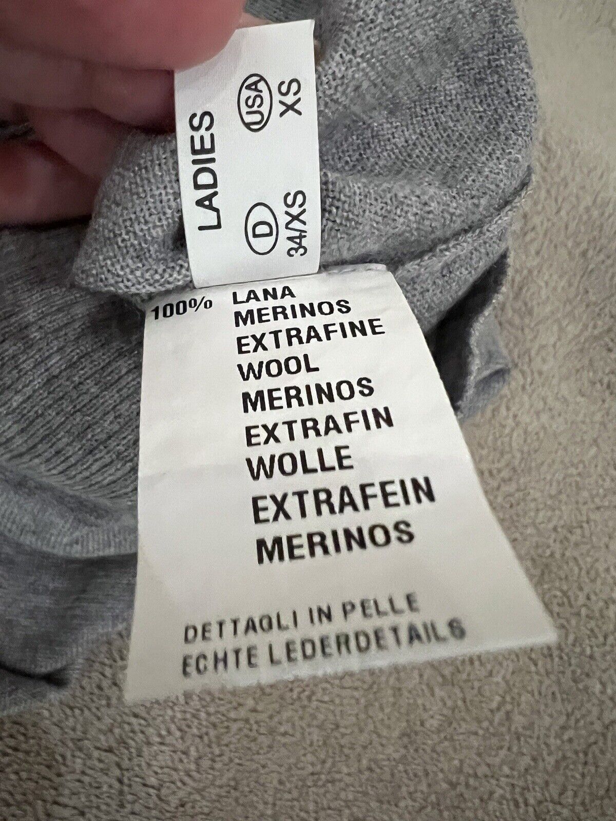 Fabiana Filippi Fabiana Filippi Wool Dress Grey/Brown Size XS Size XS / US 0-2 / IT 36-38 - 15 Thumbnail