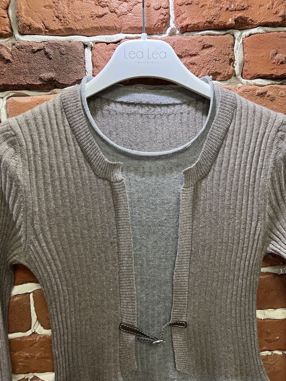 Fabiana Filippi Fabiana Filippi Wool Dress Grey/Brown Size XS Size XS / US 0-2 / IT 36-38 - 14 Thumbnail