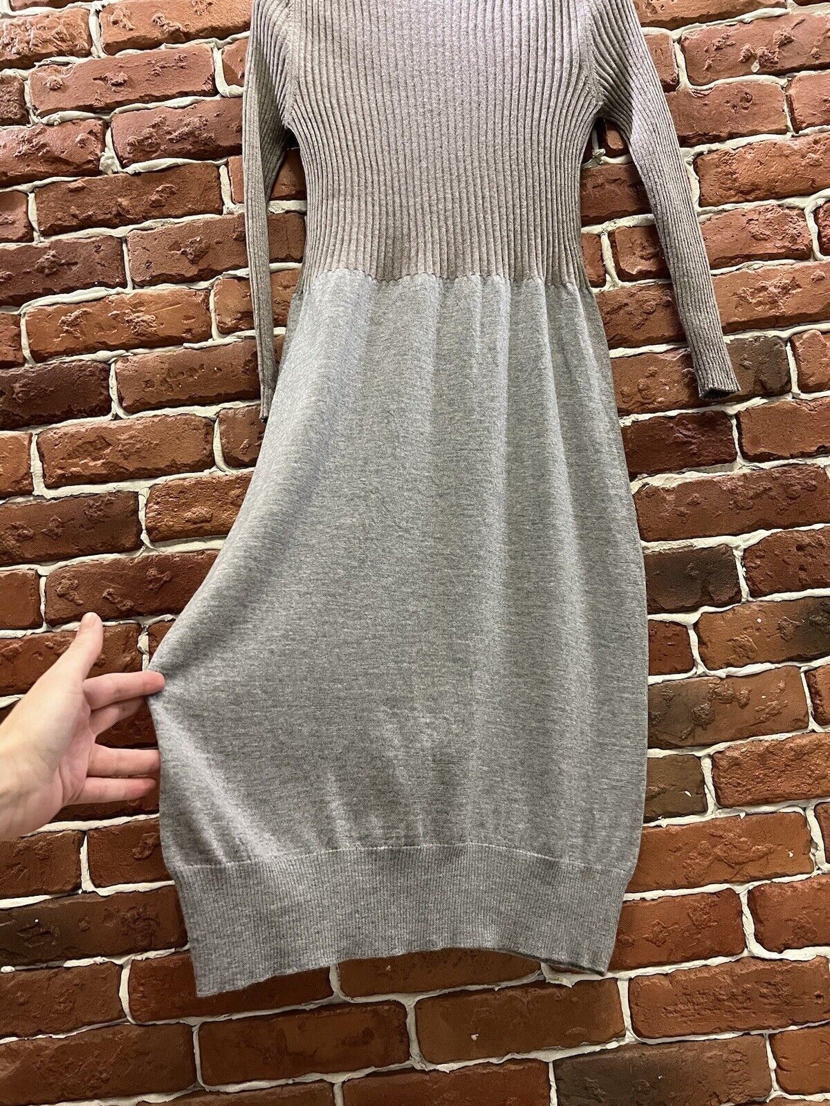Fabiana Filippi Fabiana Filippi Wool Dress Grey/Brown Size XS Size XS / US 0-2 / IT 36-38 - 6 Thumbnail