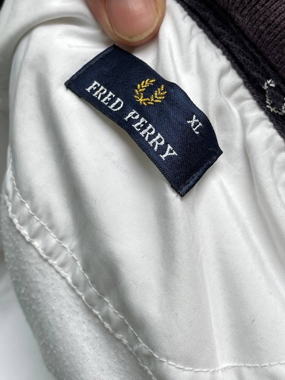 Fred Perry × Vintage White Fred Perry Spellout Logo Anorak Jacket XL Size US XL / EU 56 / 4 - 7 Thumbnail