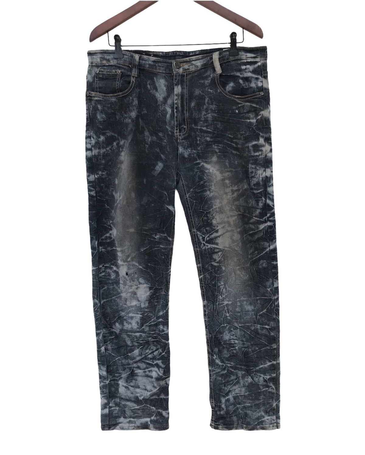 If Six Was Nine × Japanese Brand × Vintage Vintage Carnaby Asid Wash Sukajan Jeans Size 35" - 2 Thumbnail