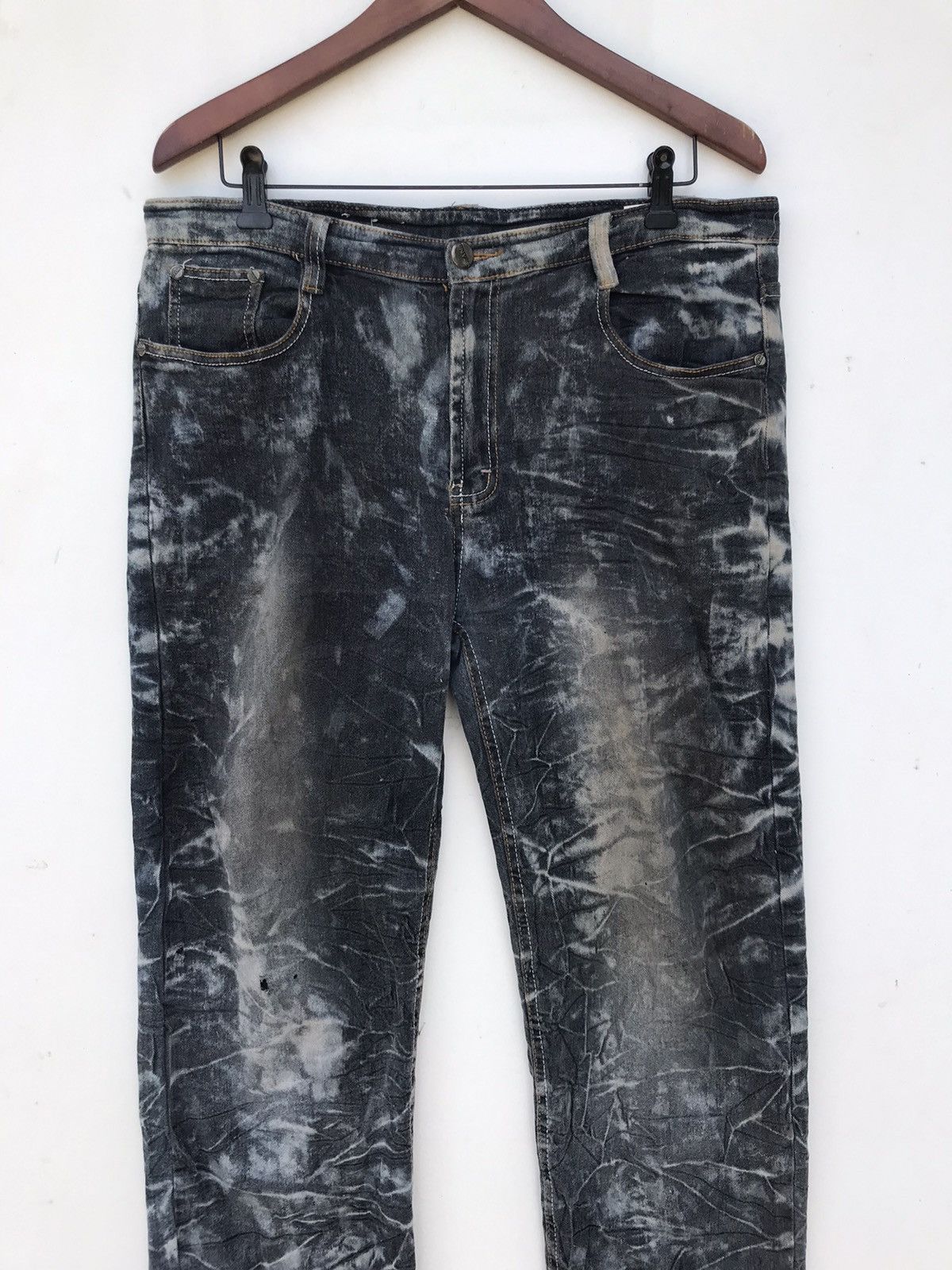 If Six Was Nine × Japanese Brand × Vintage Vintage Carnaby Asid Wash Sukajan Jeans Size 35" - 5 Thumbnail
