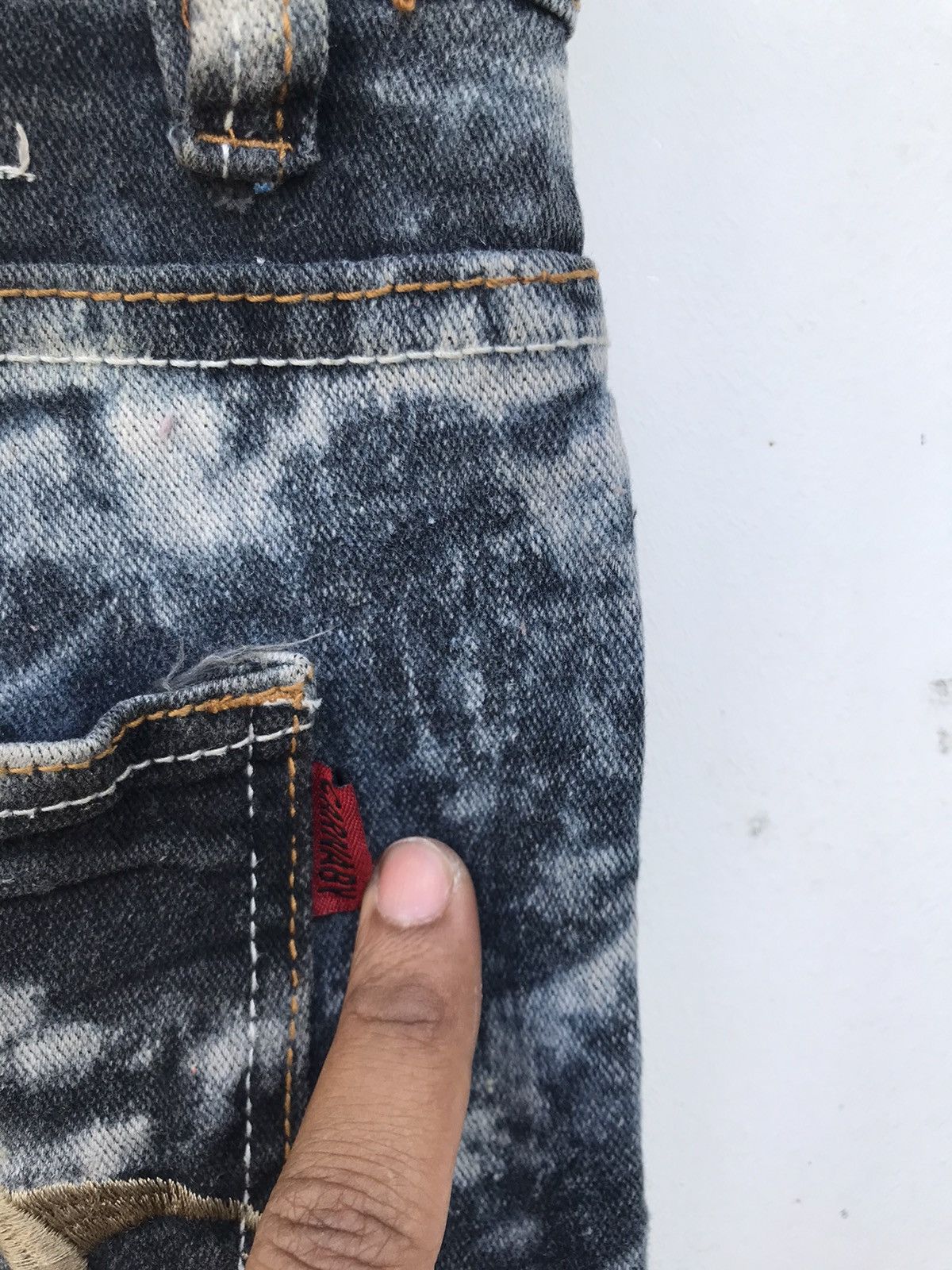If Six Was Nine × Japanese Brand × Vintage Vintage Carnaby Asid Wash Sukajan Jeans Size 35" - 12 Thumbnail