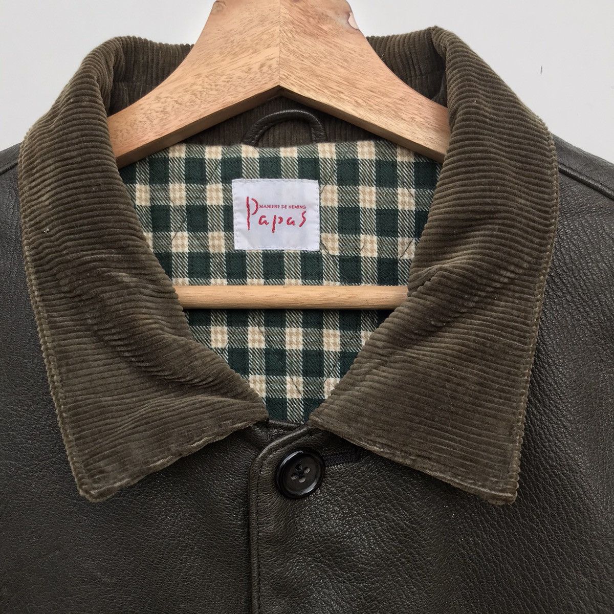 Vintage Vintage Papas Maniere De Heming Deerskin Leather Jacket Size US L / EU 52-54 / 3 - 3 Thumbnail