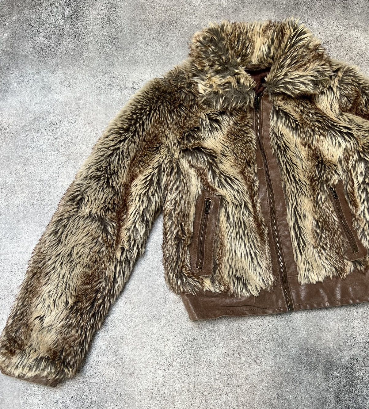 20471120 × If Six Was Nine × Japanese Brand Vintage Japanese fake fur cropped jacket Size S / US 4 / IT 40 - 2 Thumbnail