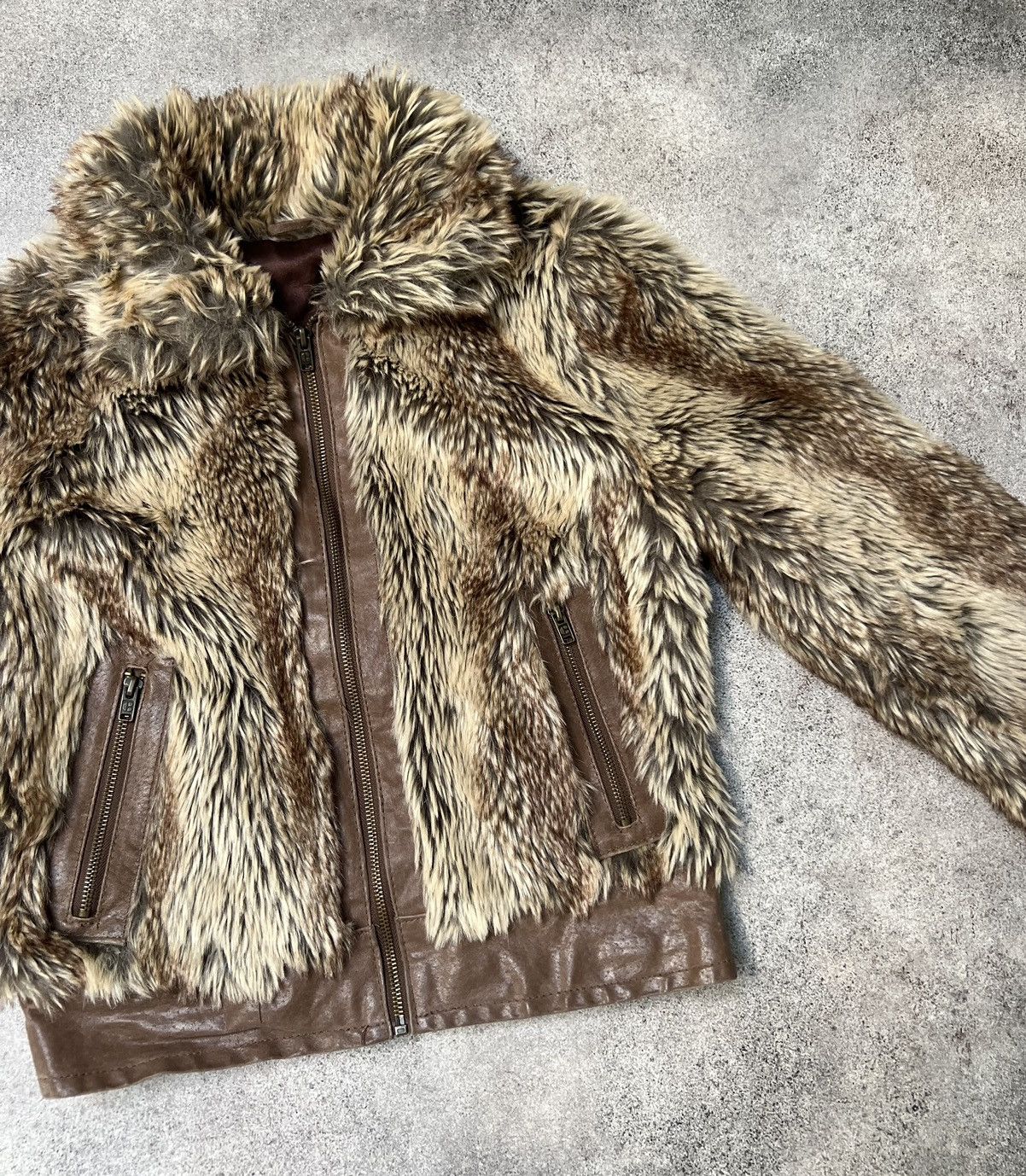 20471120 × If Six Was Nine × Japanese Brand Vintage Japanese fake fur cropped jacket Size S / US 4 / IT 40 - 3 Thumbnail
