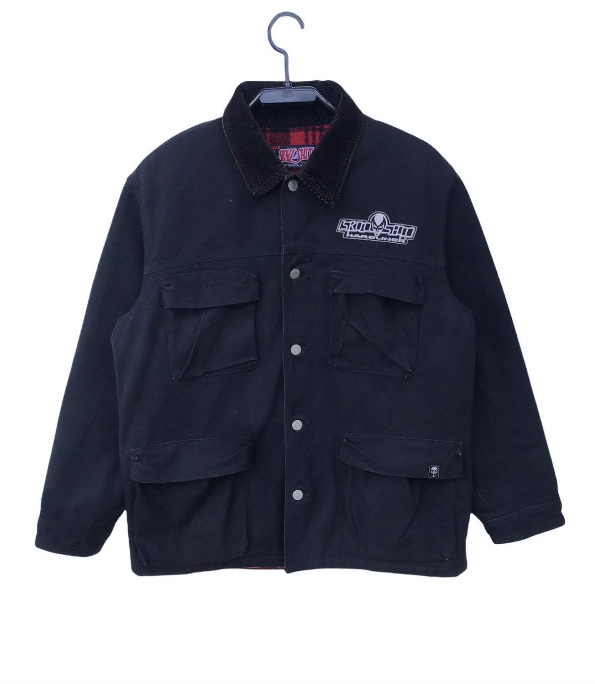 Vintage 🔥RARE🔥90s Skull Ship Hard Liner Denim Corduroy Collar Jacket Size US L / EU 52-54 / 3 - 1 Thumbnail