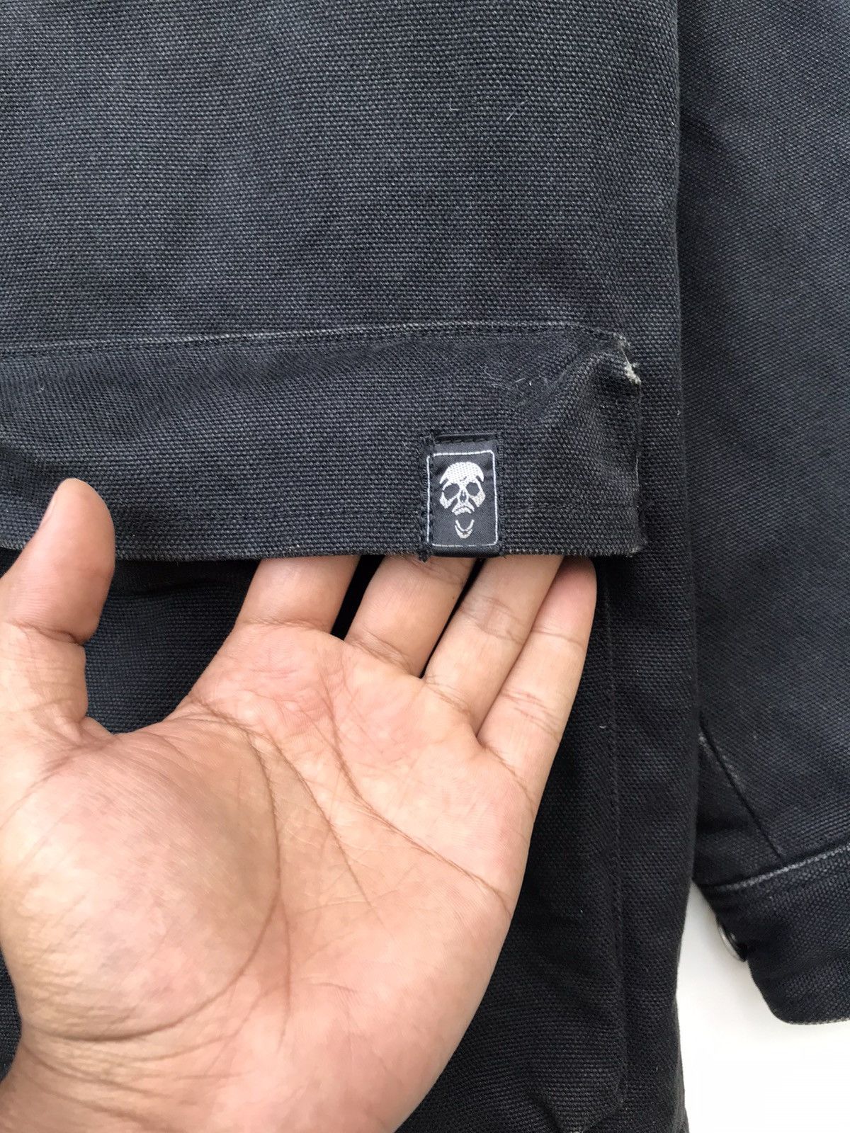 Vintage 🔥RARE🔥90s Skull Ship Hard Liner Denim Corduroy Collar Jacket Size US L / EU 52-54 / 3 - 6 Thumbnail