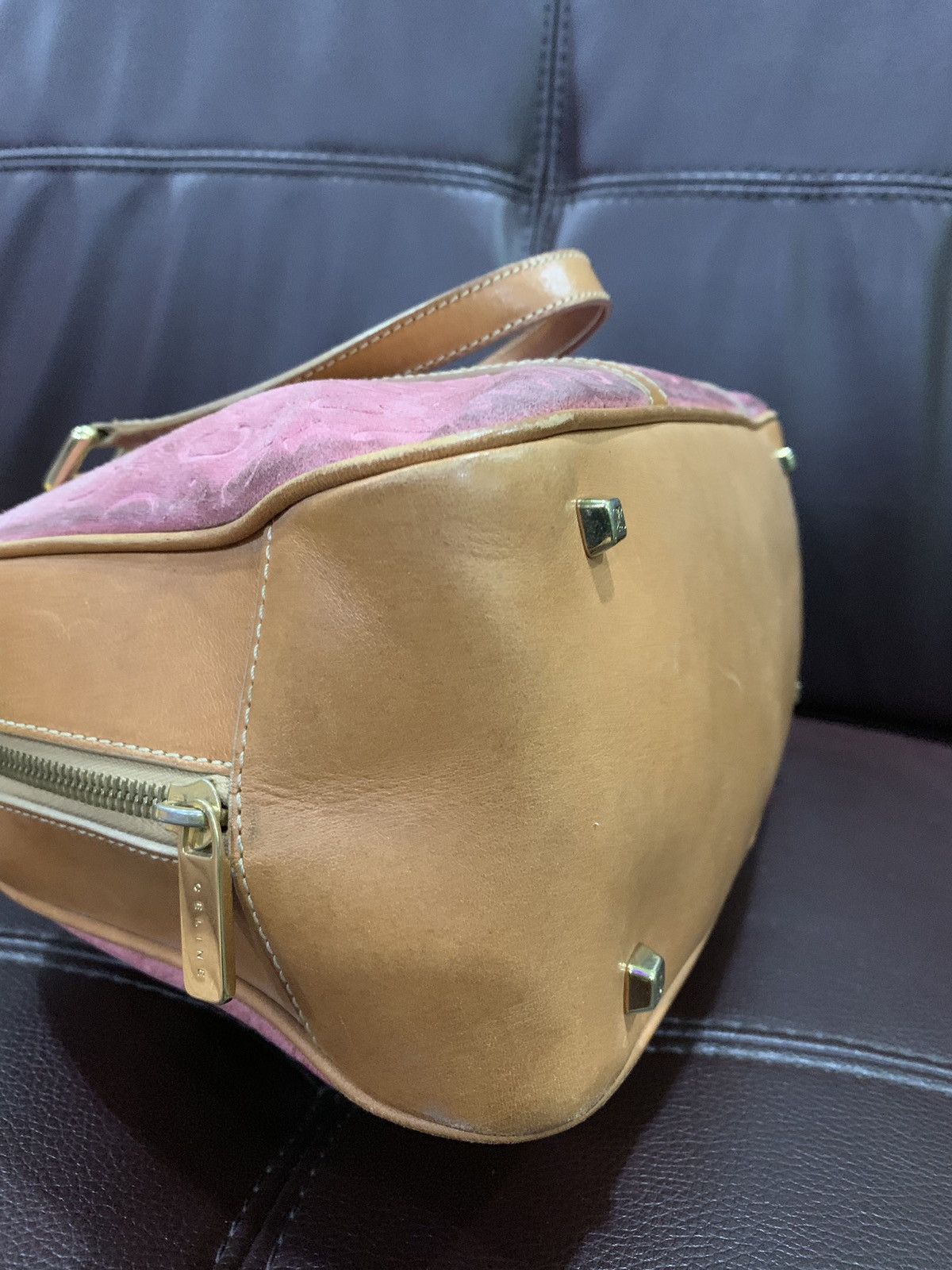 Celine Authentic Celine Vintage Handbag Mini Boston Bag Size ONE SIZE - 6 Thumbnail