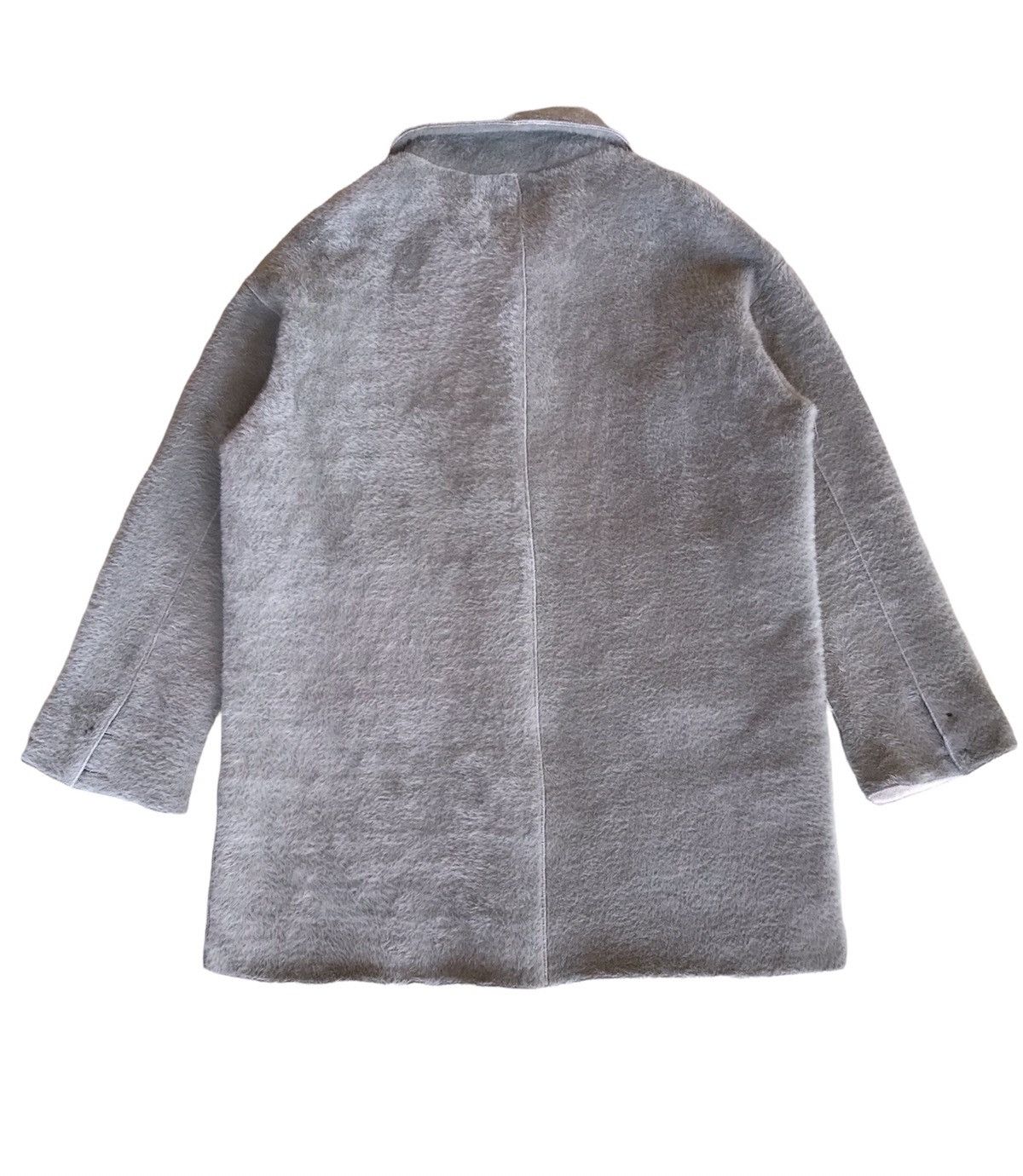 Japanese Brand Lemon Tree Japan Shaggy Fleece Mohair Style Long Coat Jacket Size US M / EU 48-50 / 2 - 2 Thumbnail