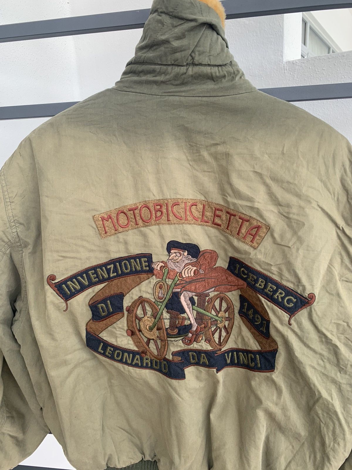 Iceberg Authentic vintage ICEBERG motorcycle bomber jacket Size US XL / EU 56 / 4 - 3 Thumbnail
