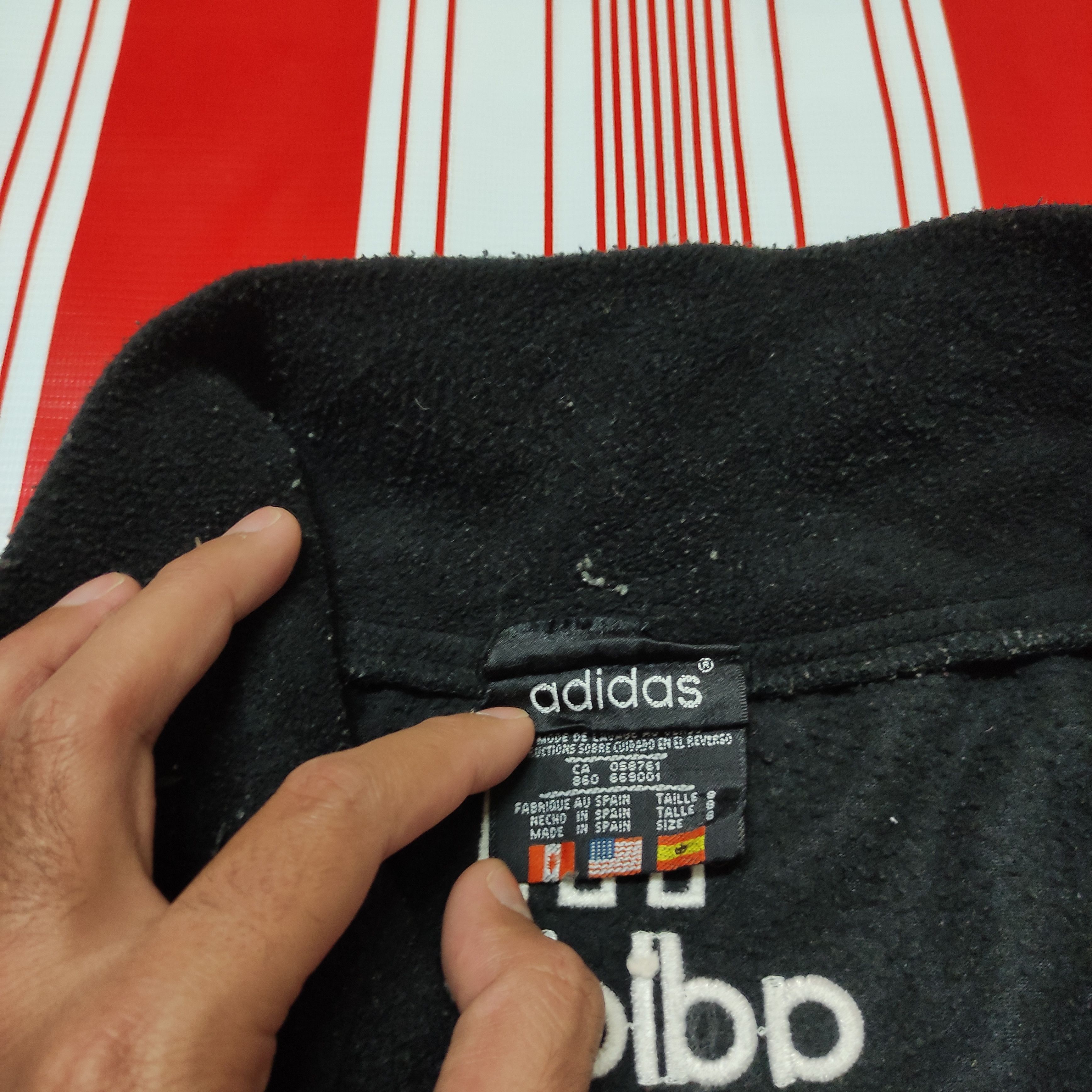 Adidas × Vintage Vtg Adidas Embroidery big Logo Sweater Size US XL / EU 56 / 4 - 3 Thumbnail