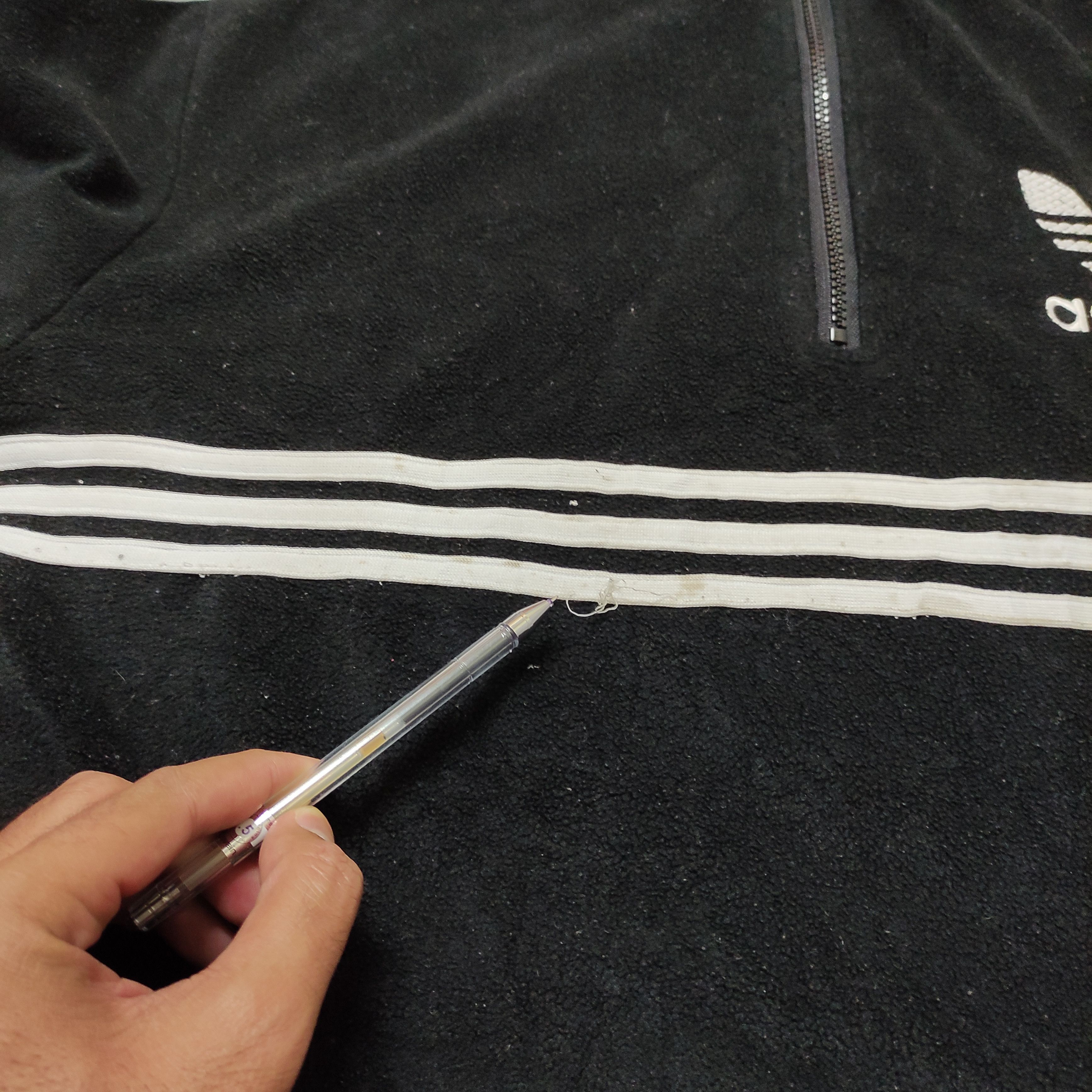 Adidas × Vintage Vtg Adidas Embroidery big Logo Sweater Size US XL / EU 56 / 4 - 4 Thumbnail