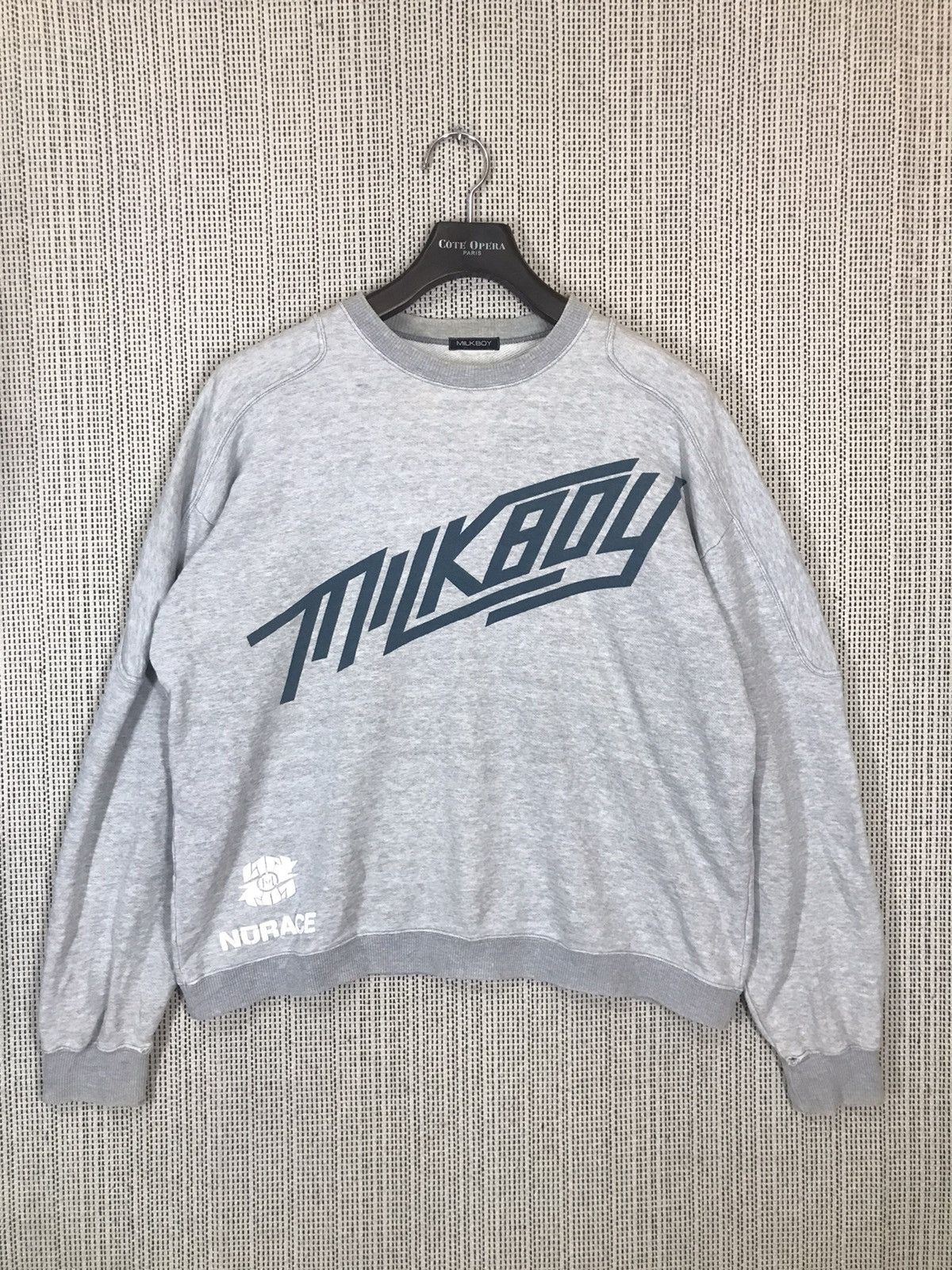 20471120 × Beauty Beast × Japanese Brand 🔥STEALS🔥VINTAGE 90s MILKBOY SWEATSHIRT SPELLOUT DISTRESSED Size US XL / EU 56 / 4 - 1 Thumbnail